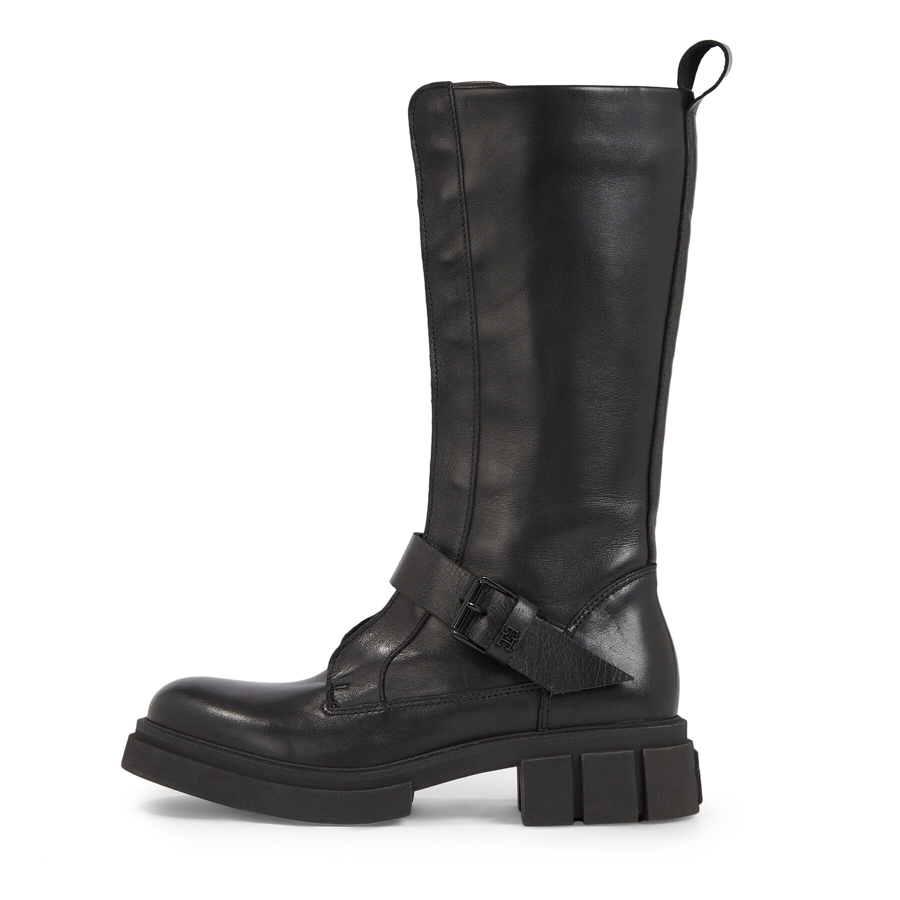 Tommy Hilfiger Zimski škornji Cool Monochromatic Bikerboot FW0FW07338 Črna - Pepit.si