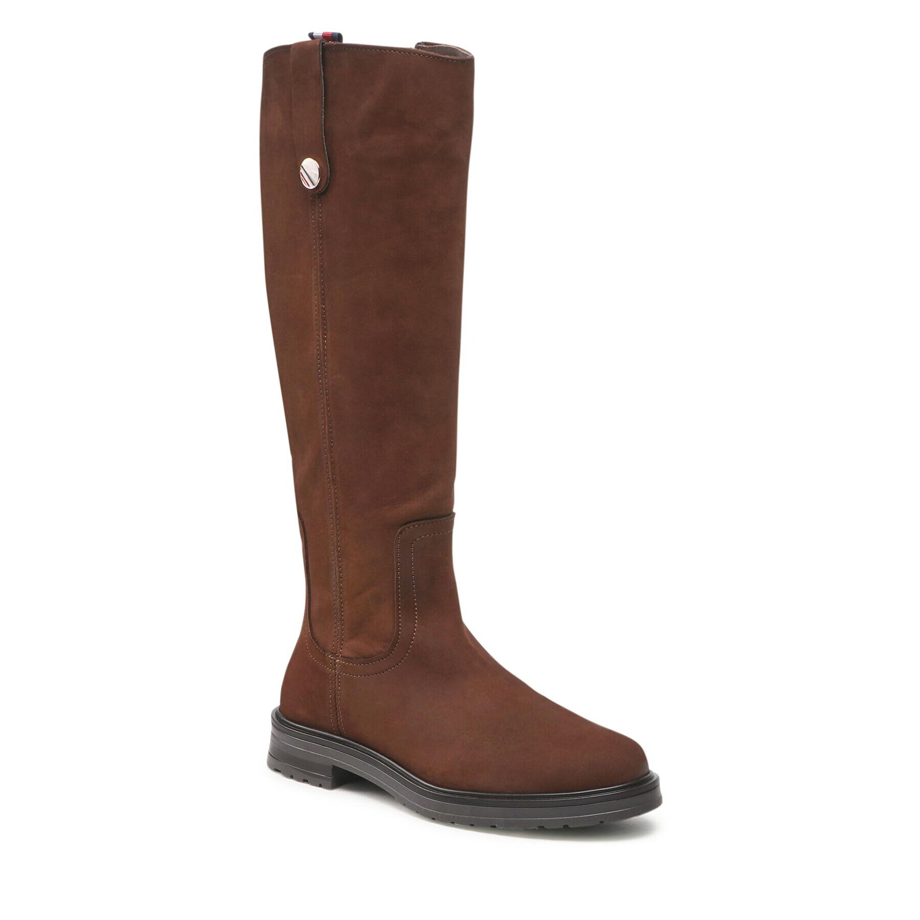 Tommy Hilfiger Zimski škornji Th Coin Longboot FW0FW07049 Rjava - Pepit.si