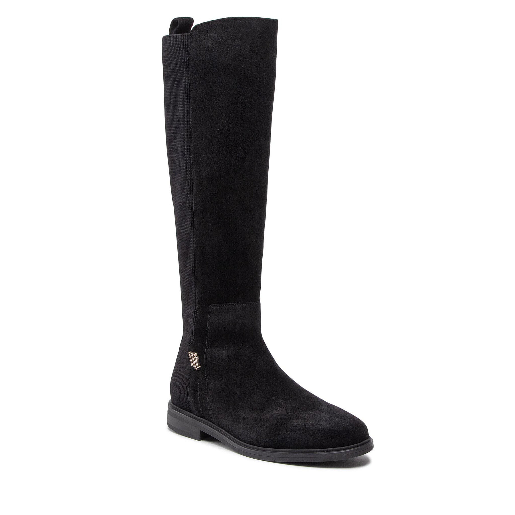 Tommy Hilfiger Zimski škornji Th Essentials Longboot FW0FW07050 Črna - Pepit.si