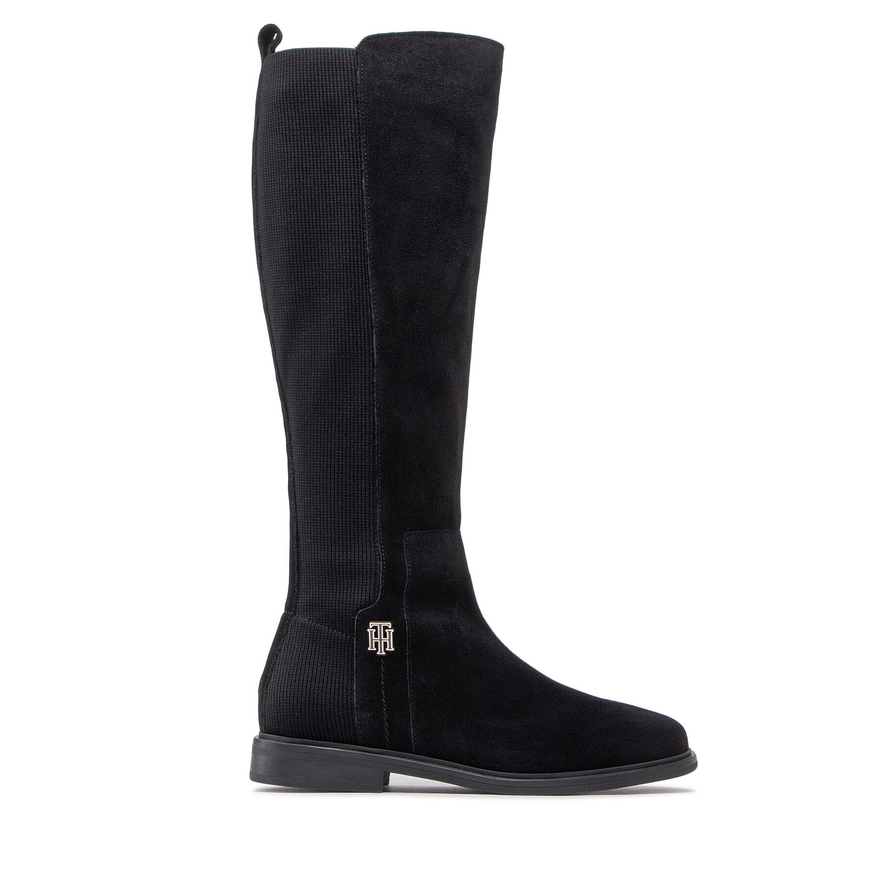 Tommy Hilfiger Zimski škornji Th Essentials Longboot FW0FW07050 Črna - Pepit.si