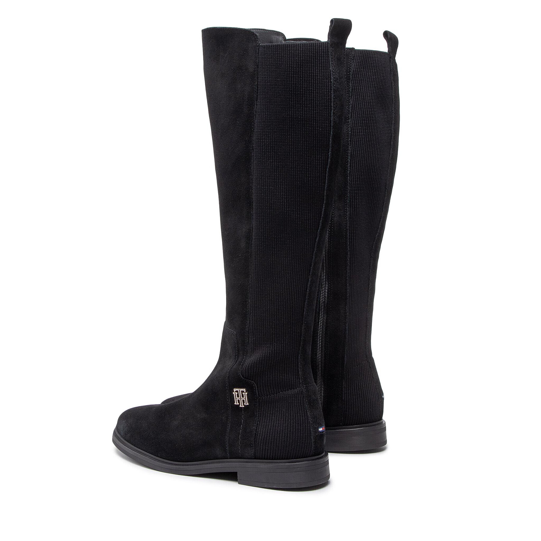 Tommy Hilfiger Zimski škornji Th Essentials Longboot FW0FW07050 Črna - Pepit.si