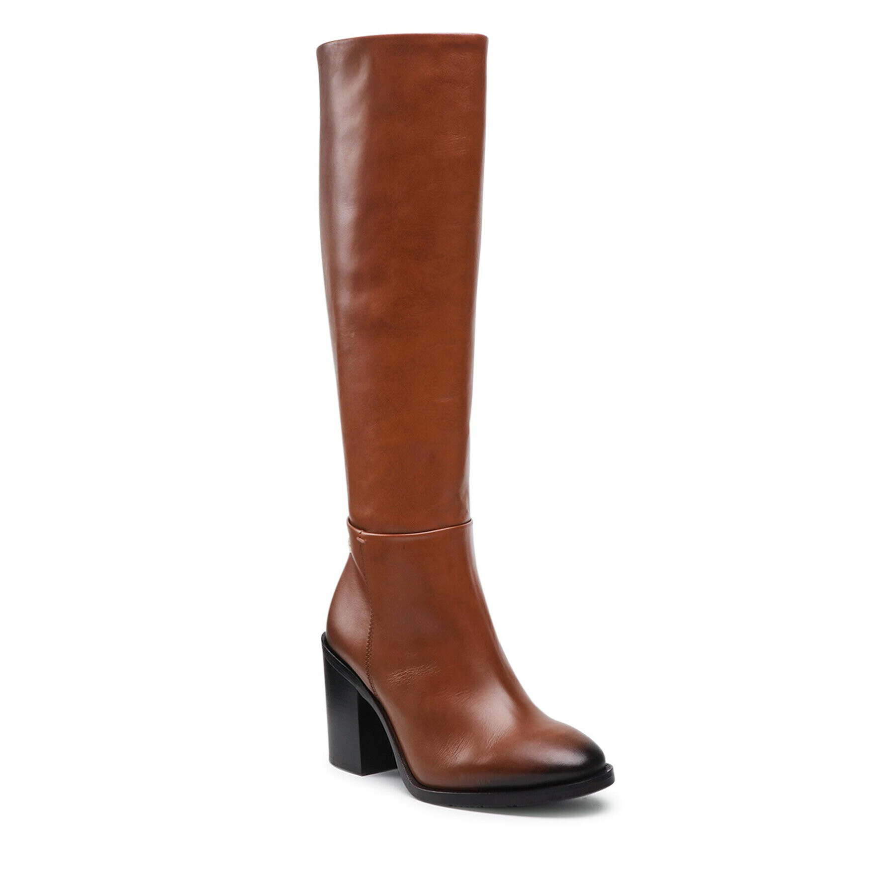 Tommy Hilfiger Zimski škornji Th Flag Stud Longboot FW0FW05949 Rjava - Pepit.si