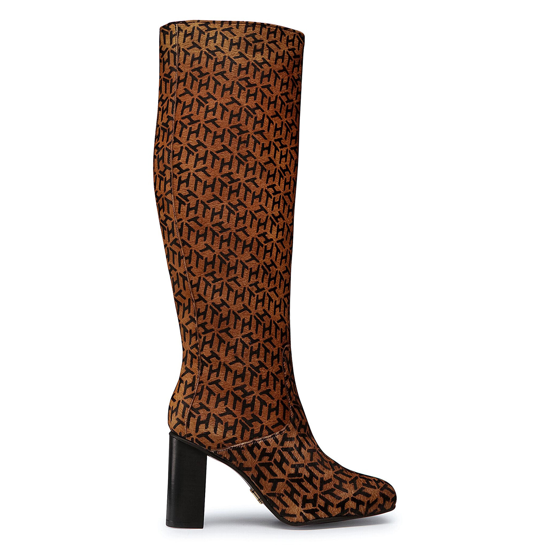 Tommy Hilfiger Zimski škornji Th Hair Calf High Heel Long Boot FW0FW05169 Rjava - Pepit.si