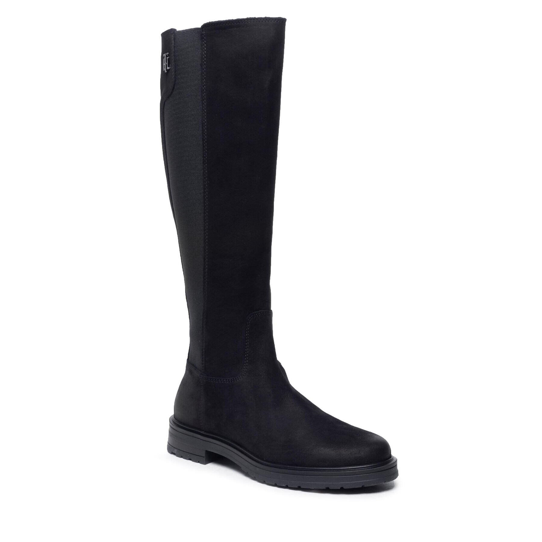 Tommy Hilfiger Zimski škornji Th Stud Longboot FW0FW06003 Črna - Pepit.si