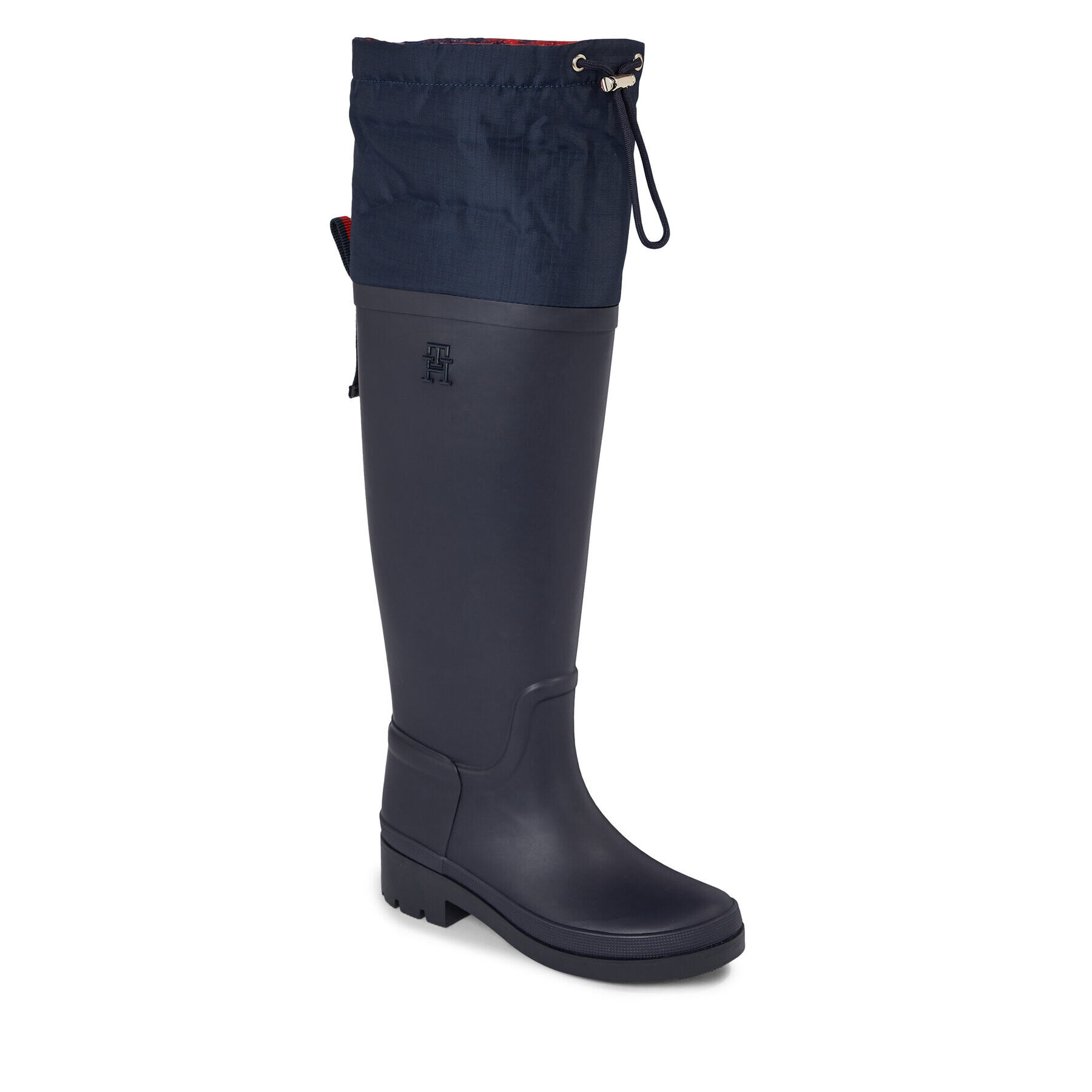 Tommy Hilfiger Zimski škornji Tommy Tartan Rubberboot FW0FW07664 Modra - Pepit.si