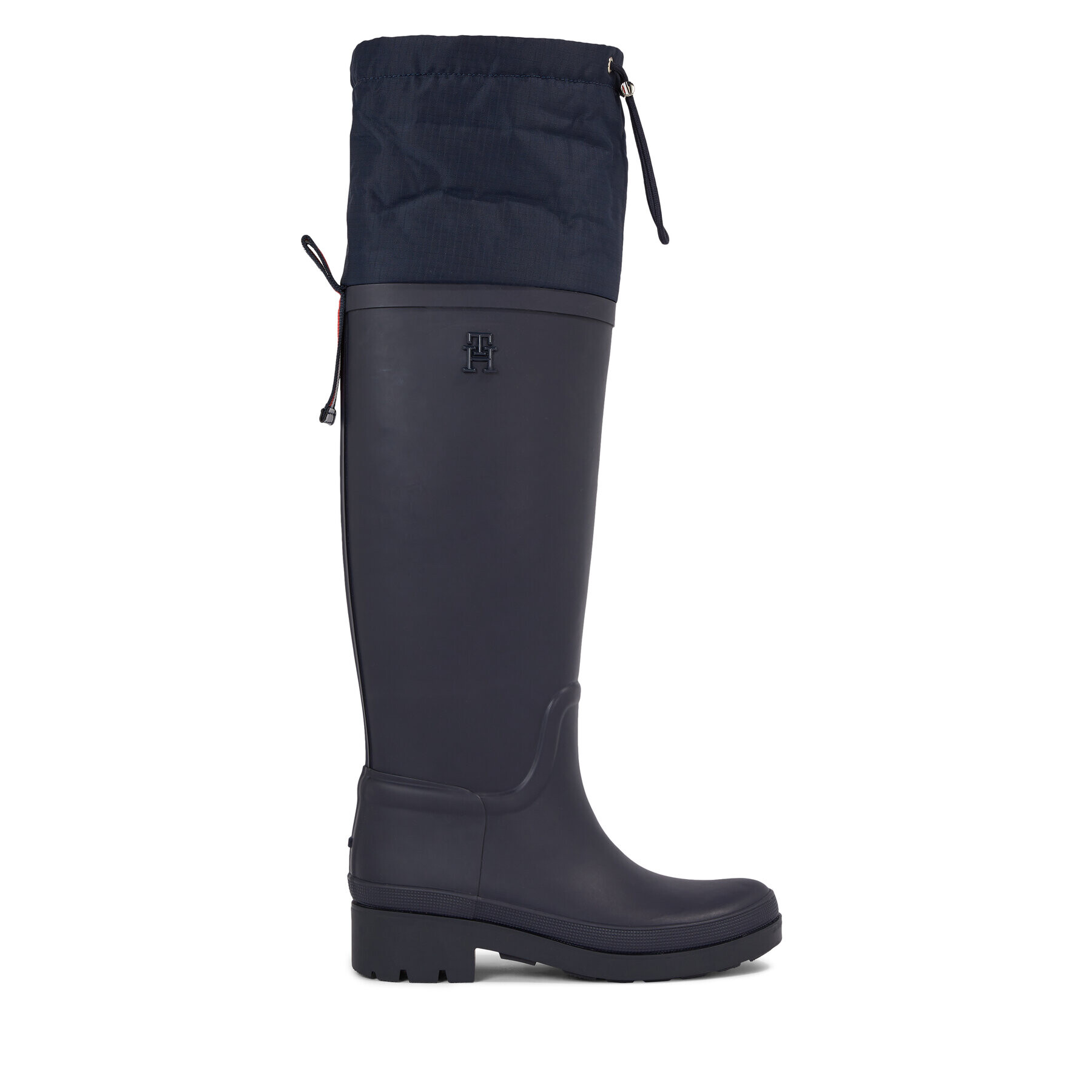 Tommy Hilfiger Zimski škornji Tommy Tartan Rubberboot FW0FW07664 Modra - Pepit.si