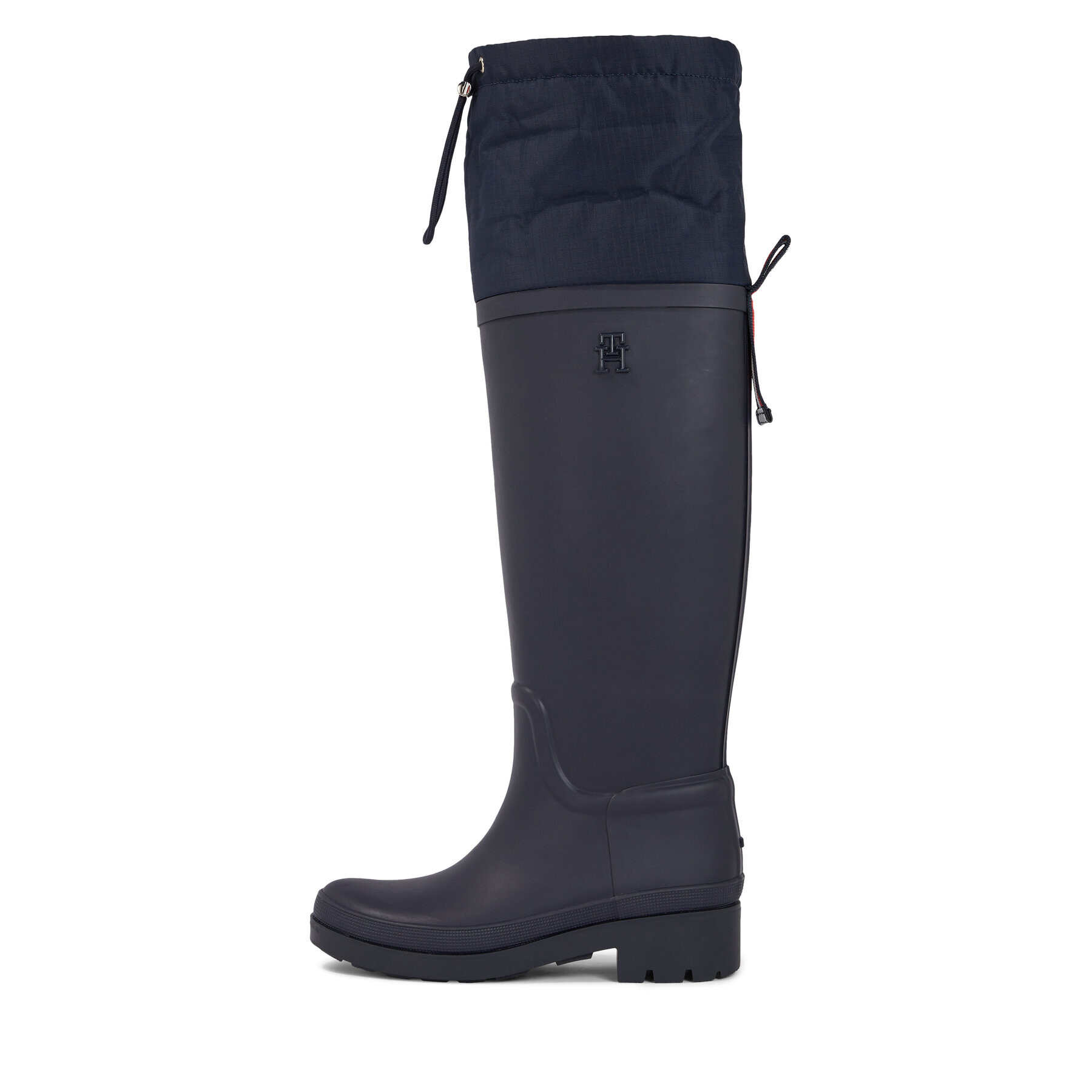 Tommy Hilfiger Zimski škornji Tommy Tartan Rubberboot FW0FW07664 Modra - Pepit.si