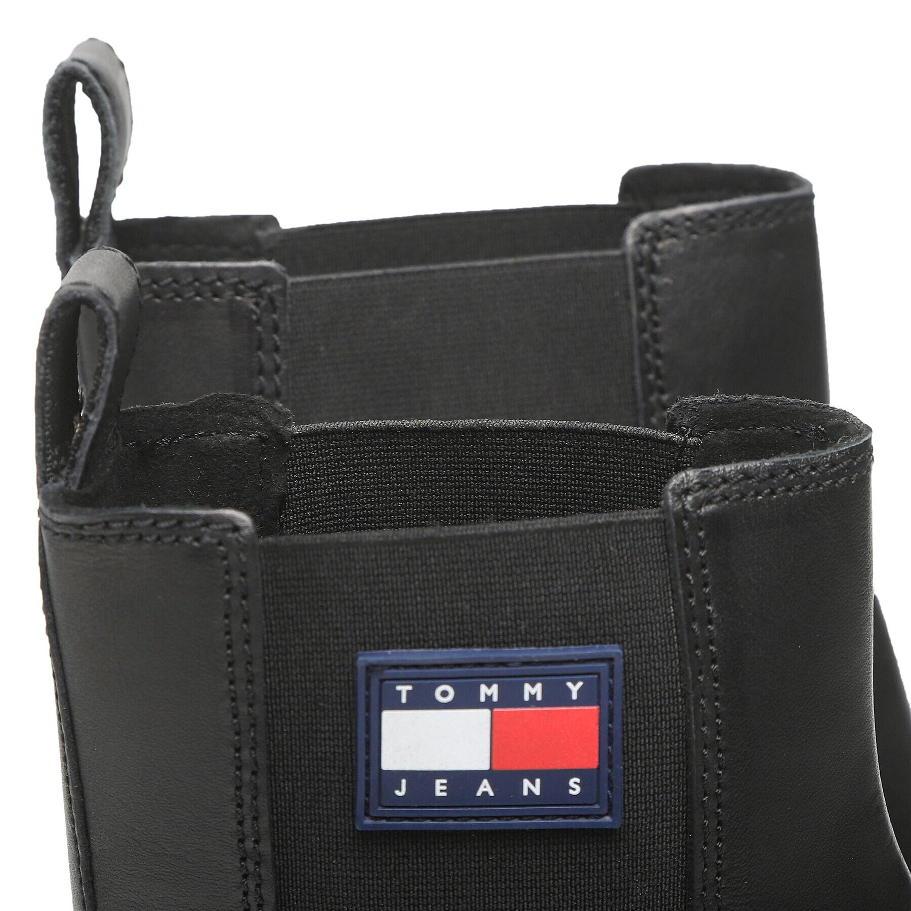 Tommy Jeans Gležnjarji Chelsea Foxing Detail Chelsea Boot EM0EM01062 Črna - Pepit.si