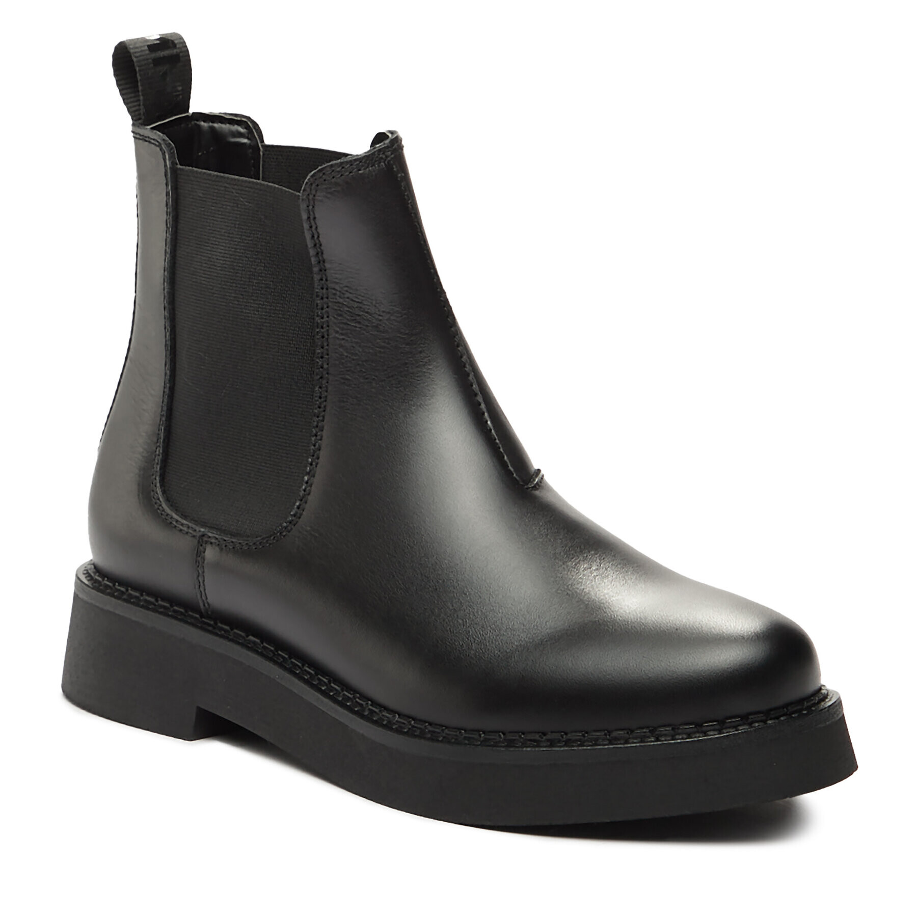 Tommy Jeans Gležnjarji Chelsea Tjw Chelsea Flat Boot EN0EN02311 Črna - Pepit.si