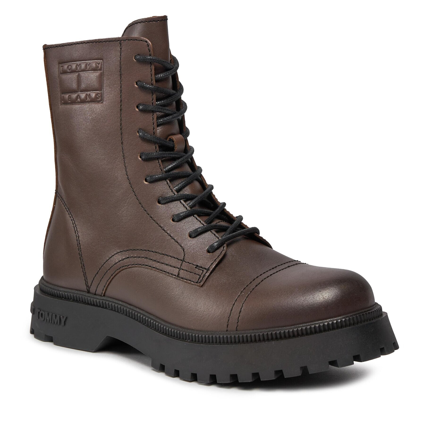 Tommy Jeans Gležnjarji Tjm Casual Boot EM0EM01244 Rjava - Pepit.si