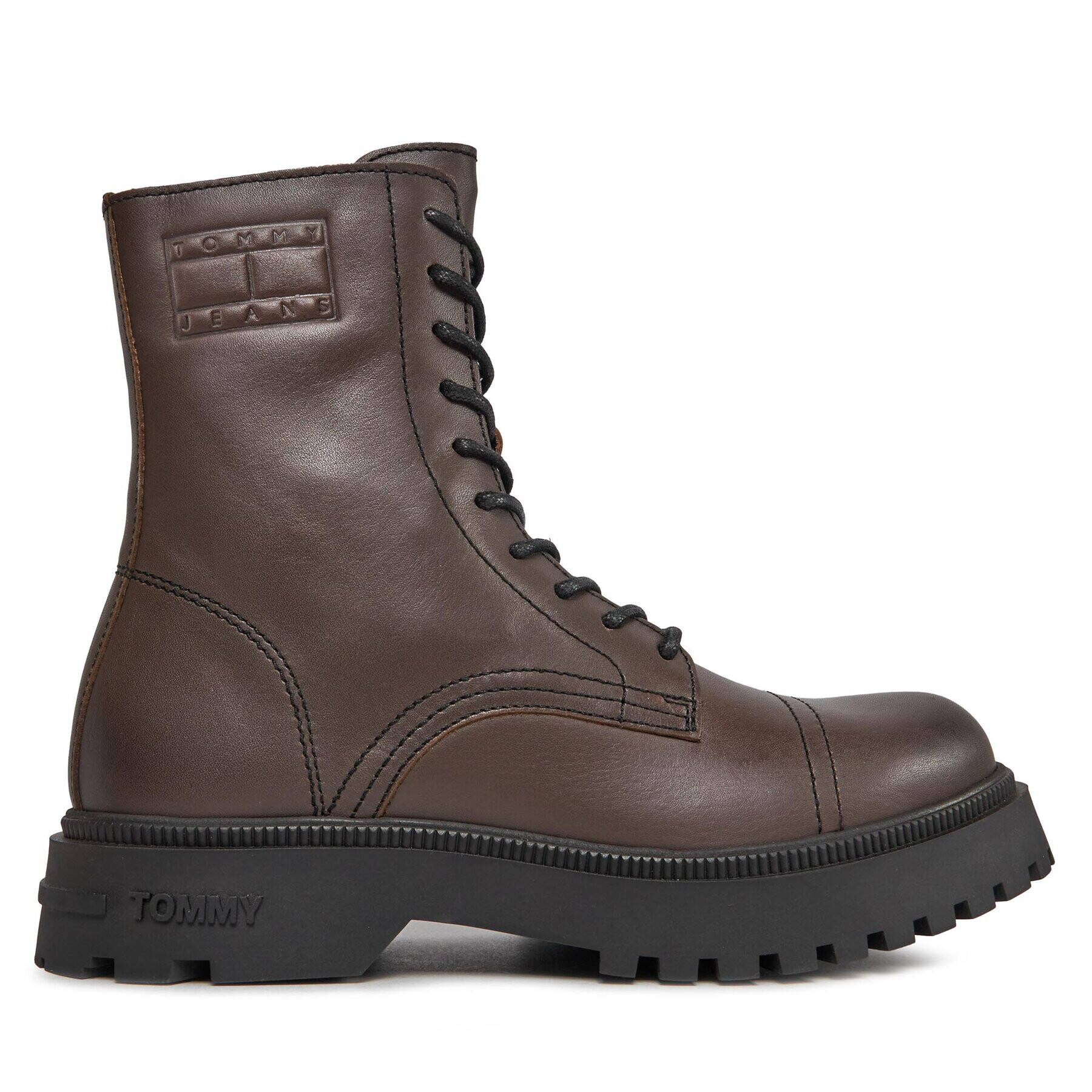 Tommy Jeans Gležnjarji Tjm Casual Boot EM0EM01244 Rjava - Pepit.si