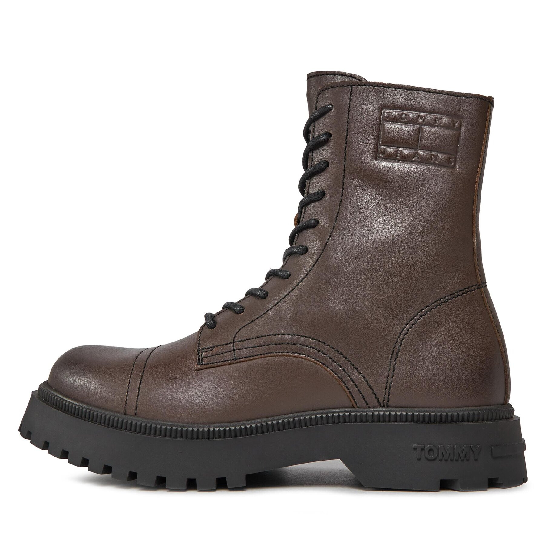 Tommy Jeans Gležnjarji Tjm Casual Boot EM0EM01244 Rjava - Pepit.si