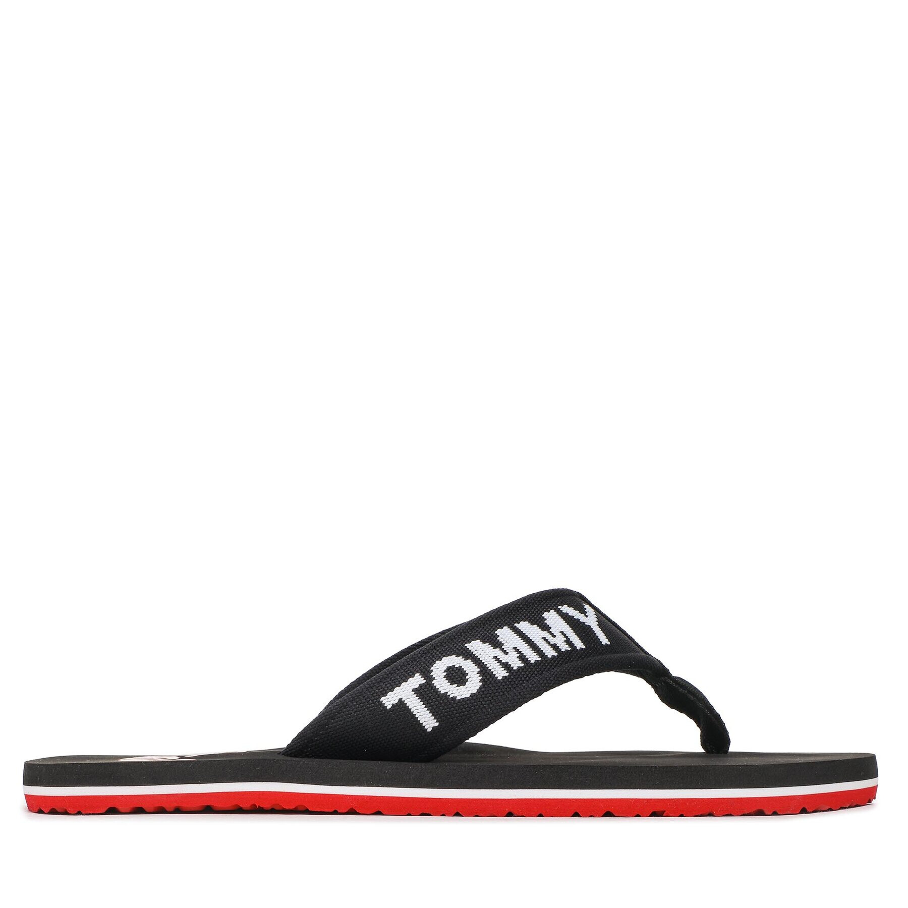 Tommy Jeans Japonke Flip Flop Logo Tape EM0EM01147 Črna - Pepit.si