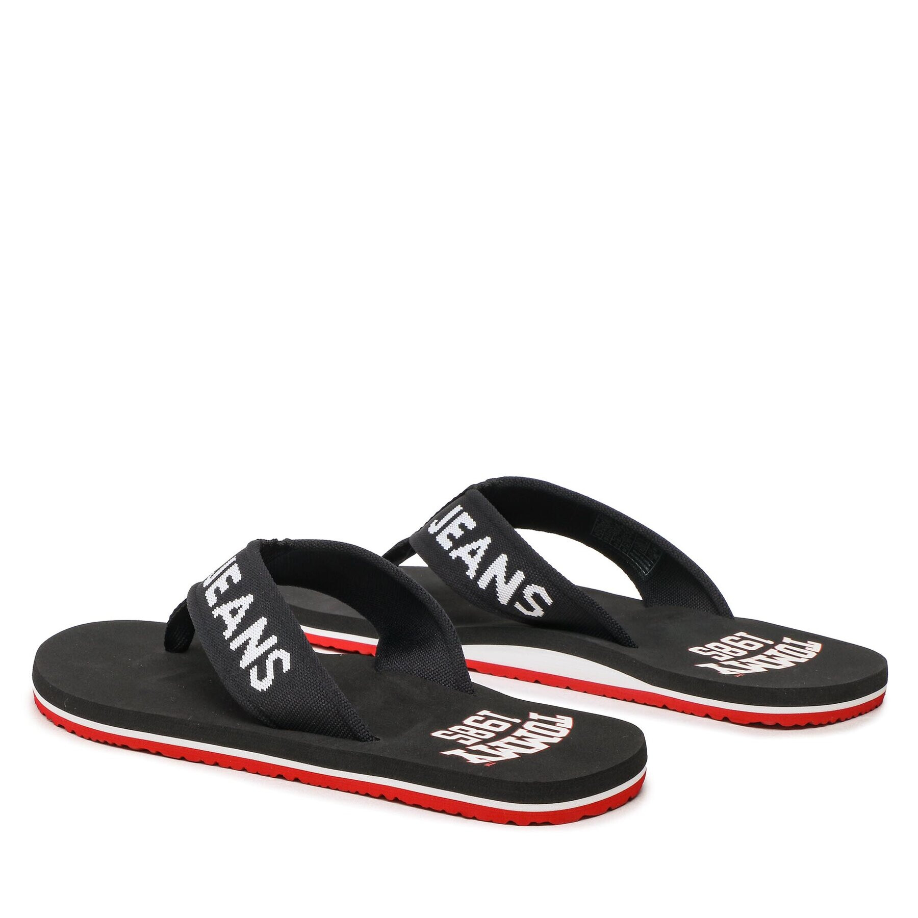 Tommy Jeans Japonke Flip Flop Logo Tape EM0EM01147 Črna - Pepit.si