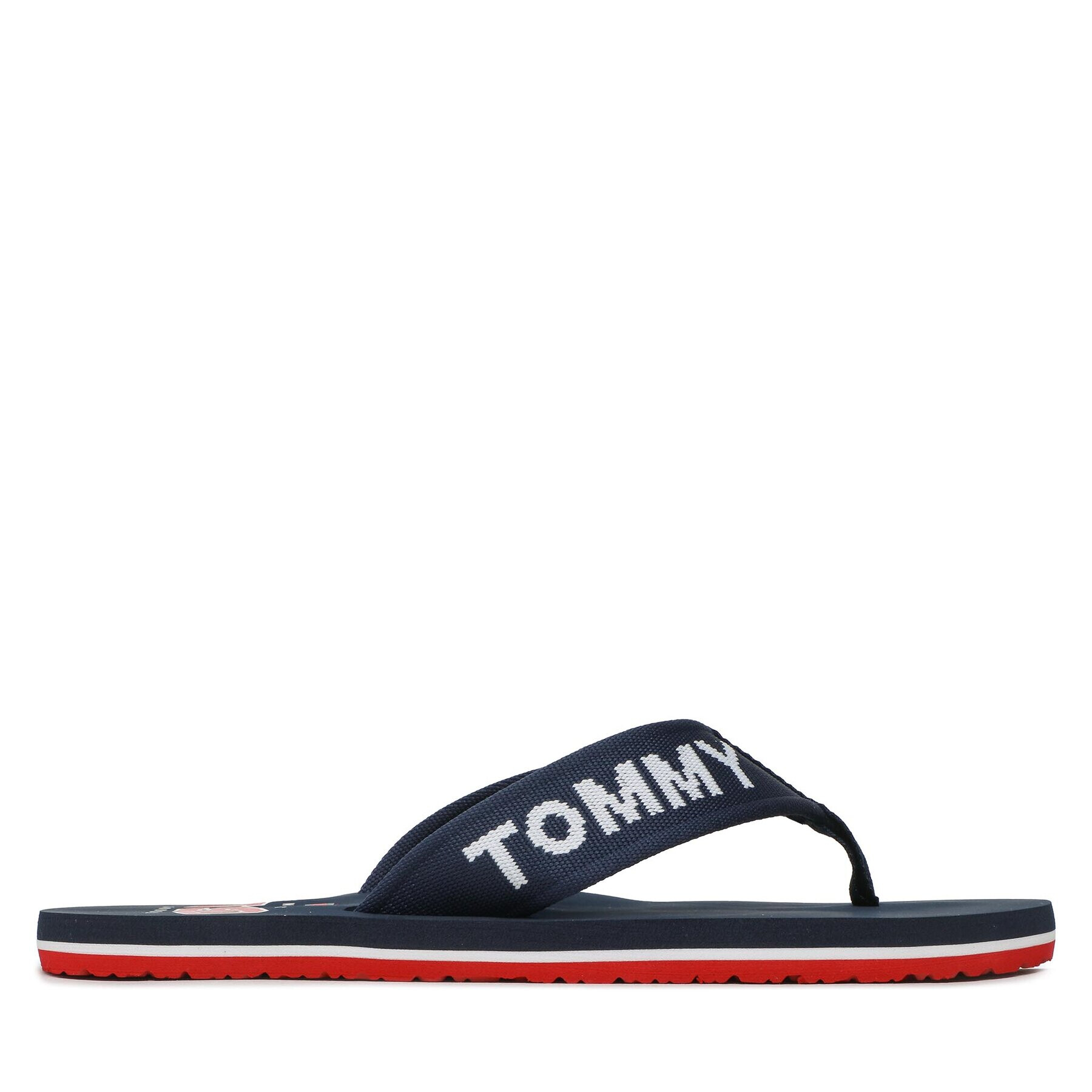 Tommy Jeans Japonke Flip Flop Logo Tape EM0EM01147 Mornarsko modra - Pepit.si