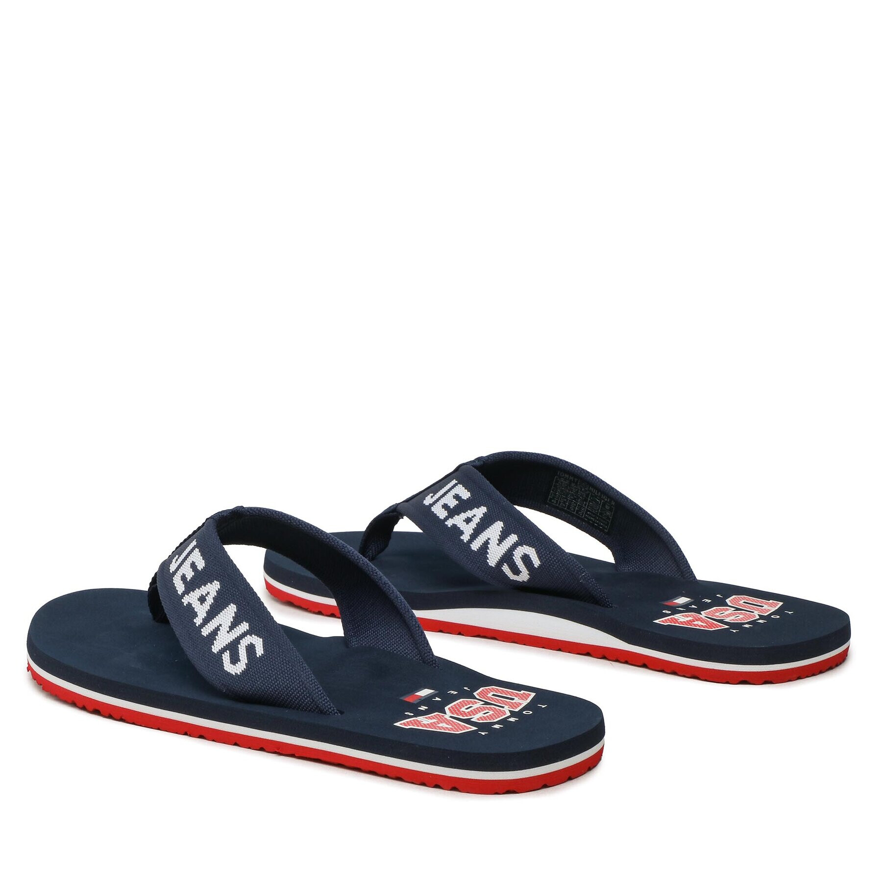 Tommy Jeans Japonke Flip Flop Logo Tape EM0EM01147 Mornarsko modra - Pepit.si