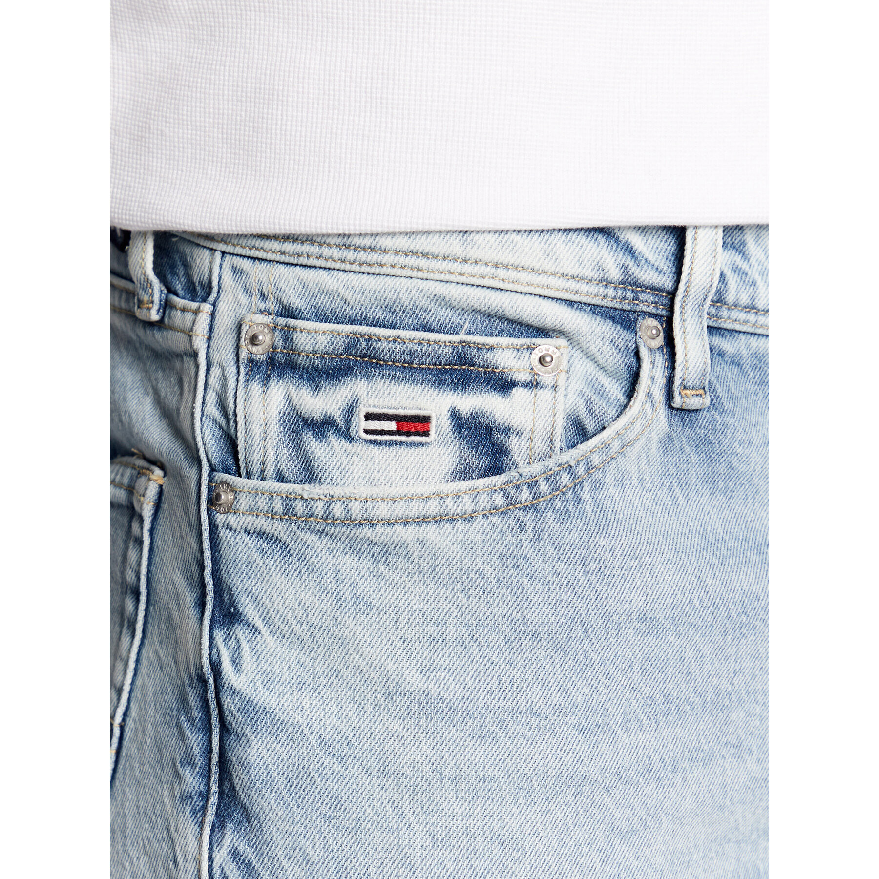 Tommy Jeans Jeans hlače Ethan DM0DM15574 Modra Relaxed Fit - Pepit.si