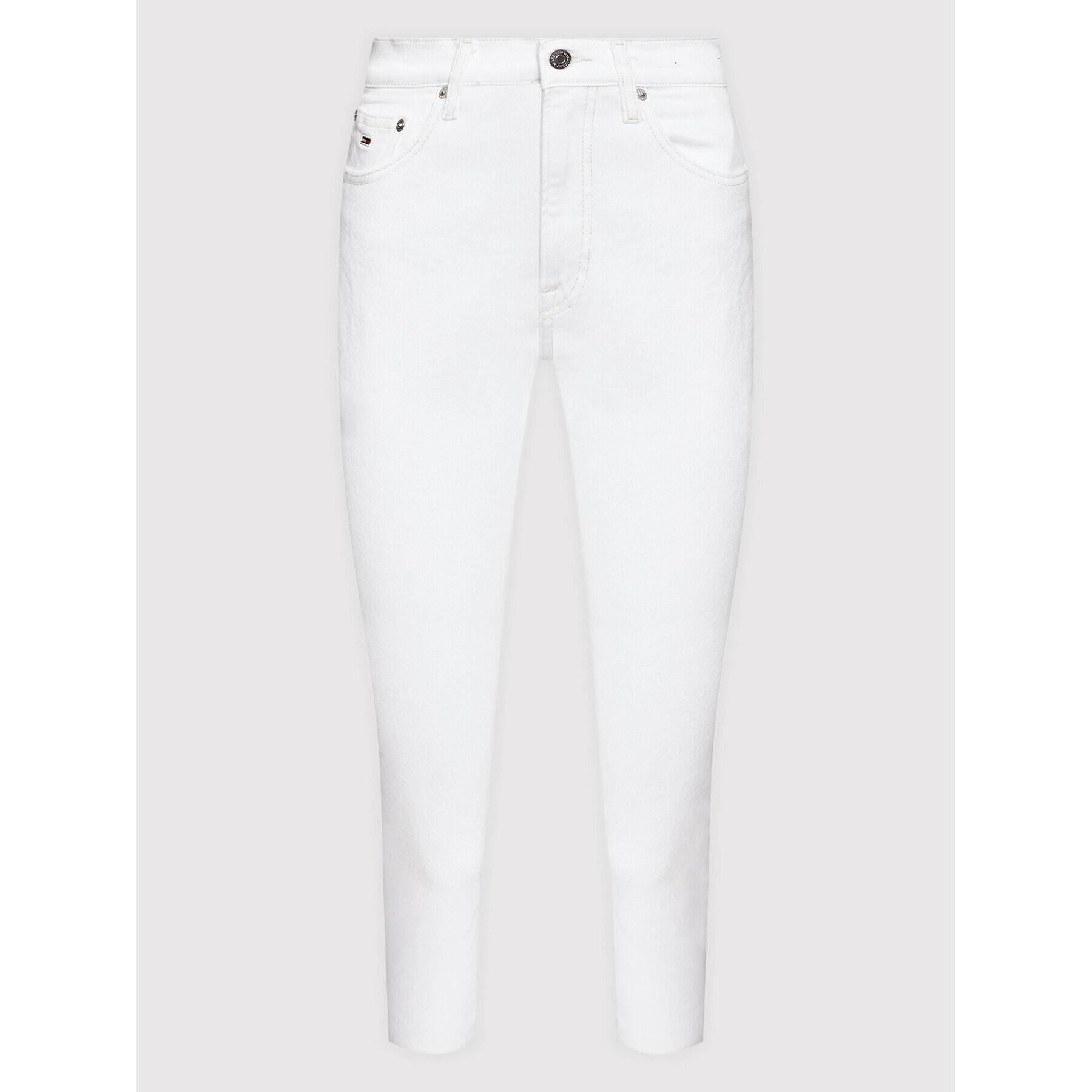 Tommy Jeans Jeans hlače Izzie DW0DW12390 Bela Slim Fit - Pepit.si