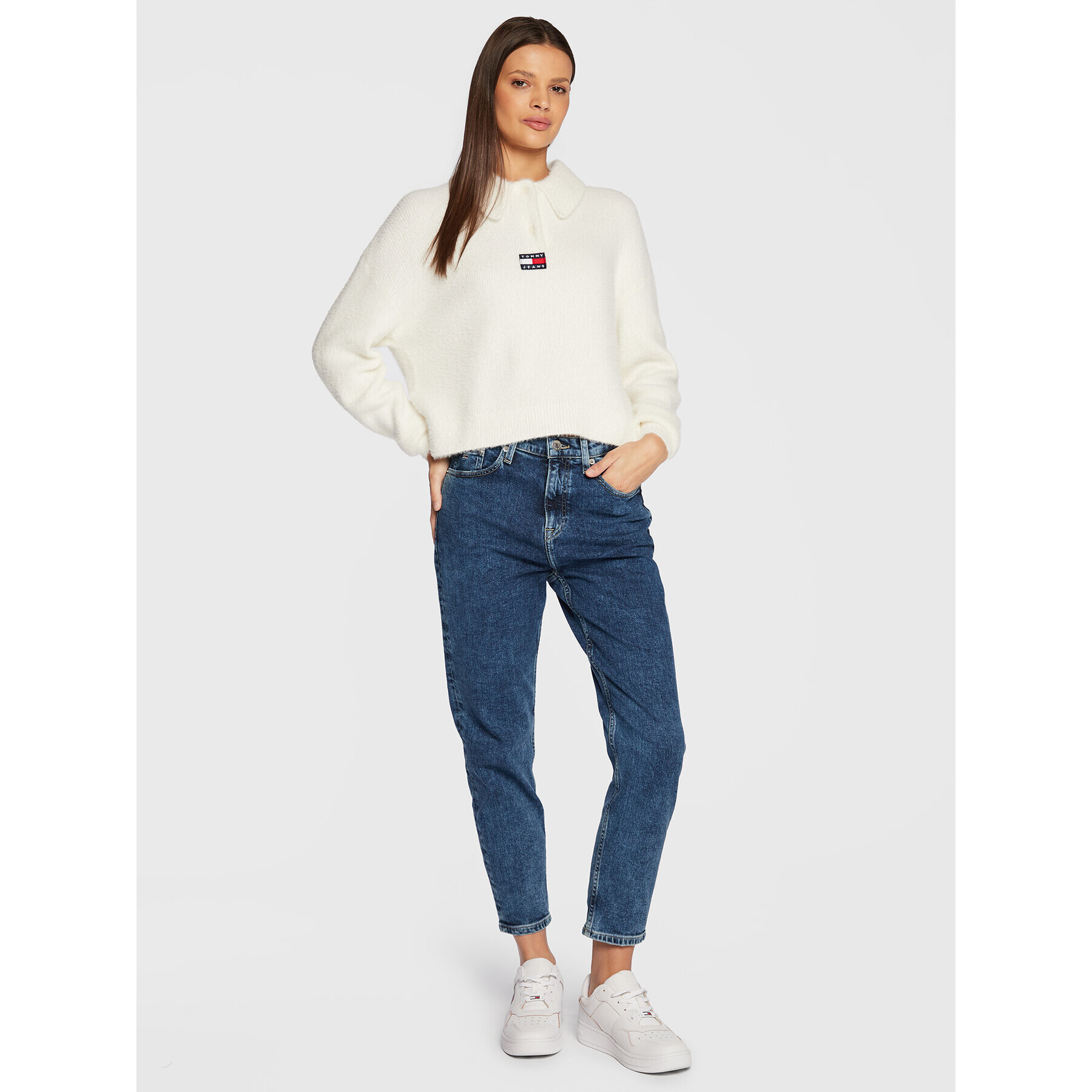 Tommy Jeans Jeans hlače Izzie DW0DW13391 Mornarsko modra Slim Fit - Pepit.si