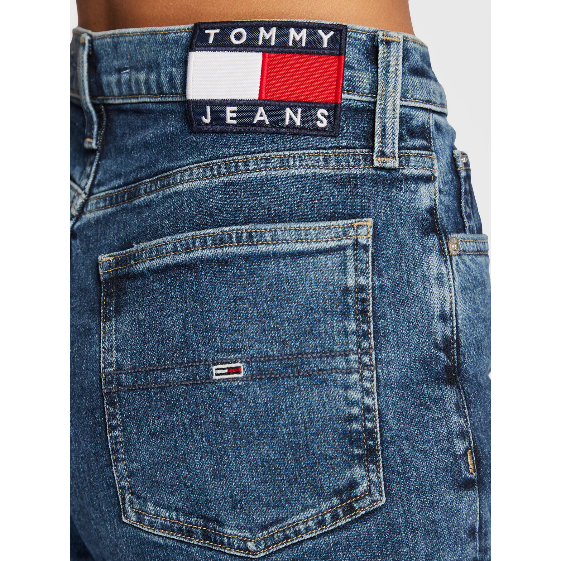 Tommy Jeans Jeans hlače Izzie DW0DW13391 Mornarsko modra Slim Fit - Pepit.si