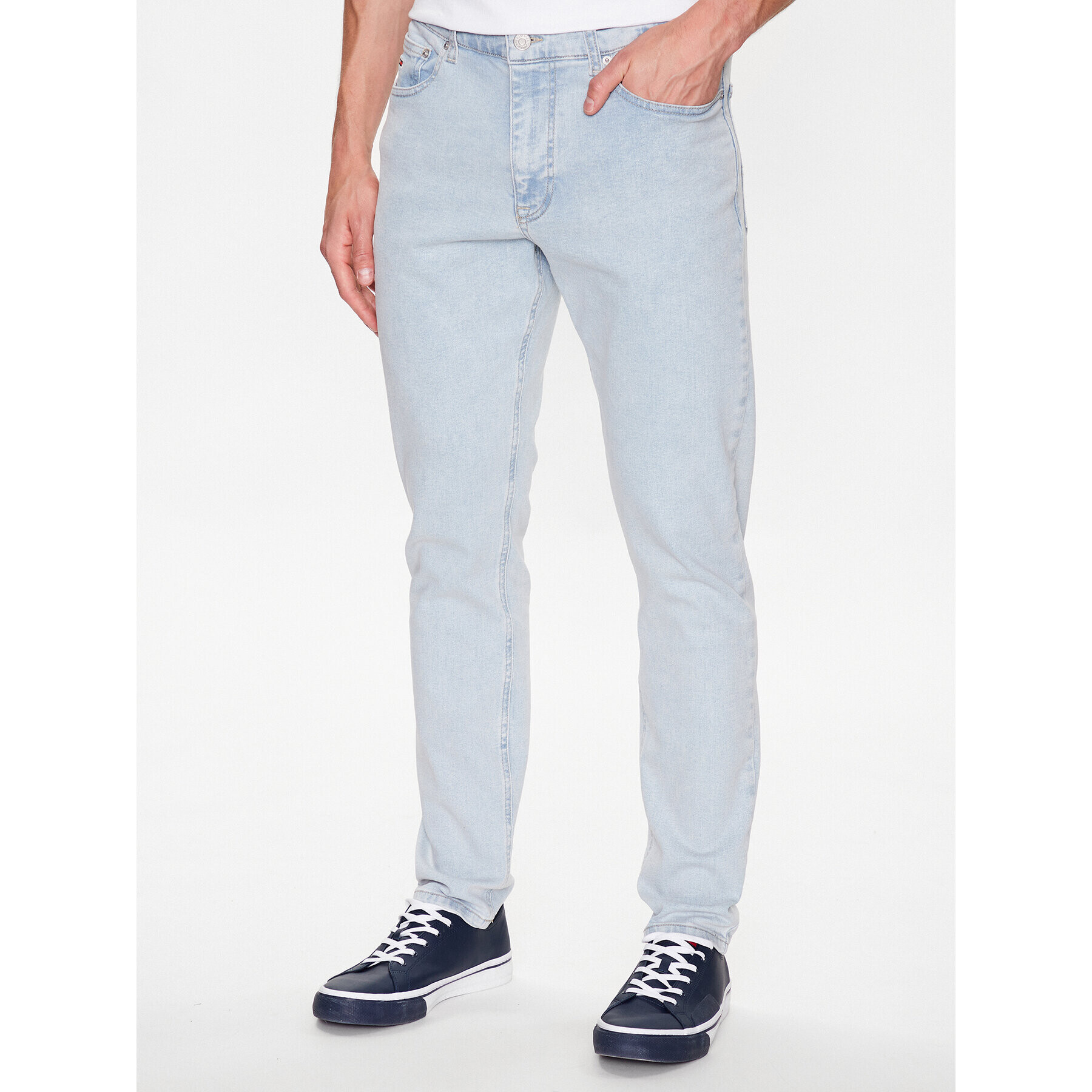 Tommy Jeans Jeans hlače Simon DM0DM16137 Modra Skinny Fit - Pepit.si