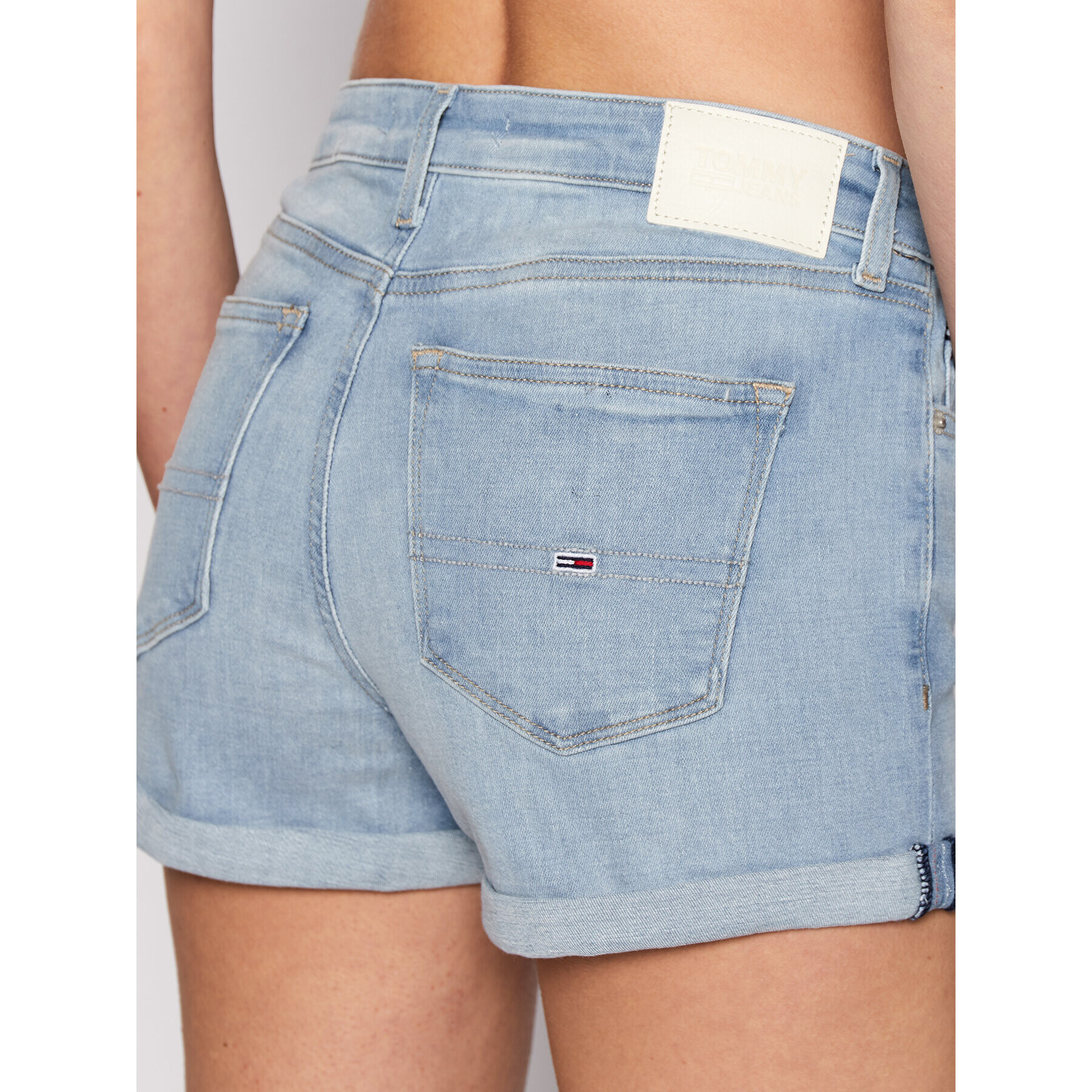 Tommy Jeans Jeans kratke hlače DW0DW12504 Modra Regular Fit - Pepit.si