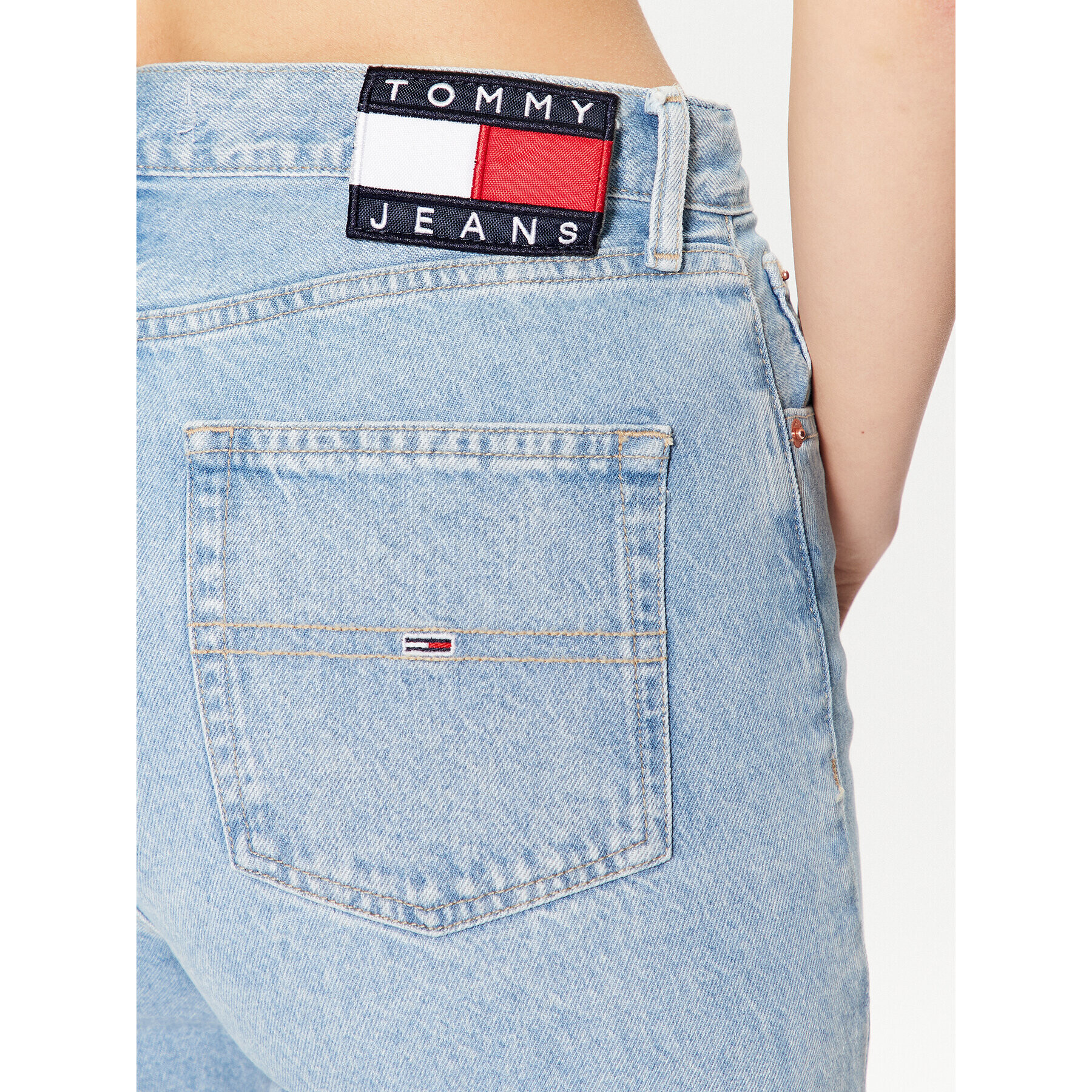 Tommy Jeans Jeans kratke hlače Harper DW0DW15596 Modra Regular Fit - Pepit.si