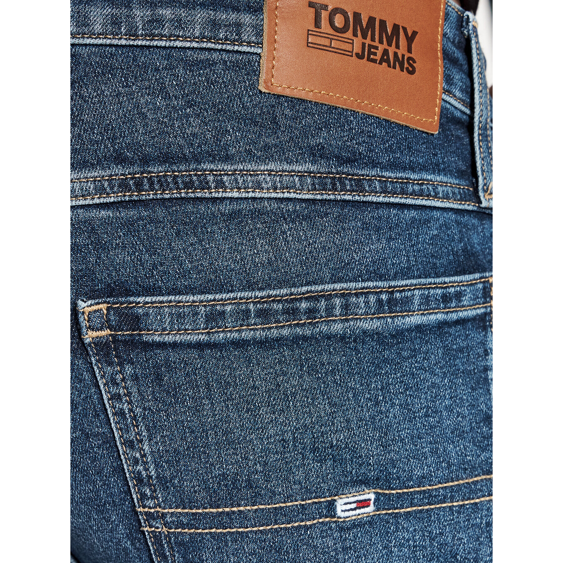 Tommy Jeans Jeans kratke hlače Ronnie DM0DM12739 Mornarsko modra Relaxed Fit - Pepit.si