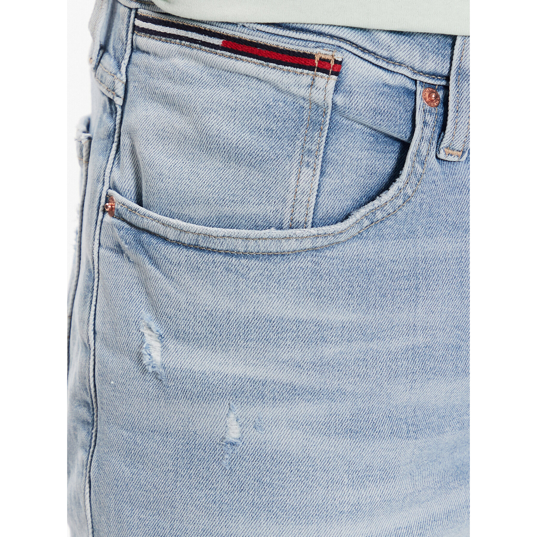 Tommy Jeans Jeans kratke hlače Ronnie DM0DM16147 Modra Relaxed Fit - Pepit.si