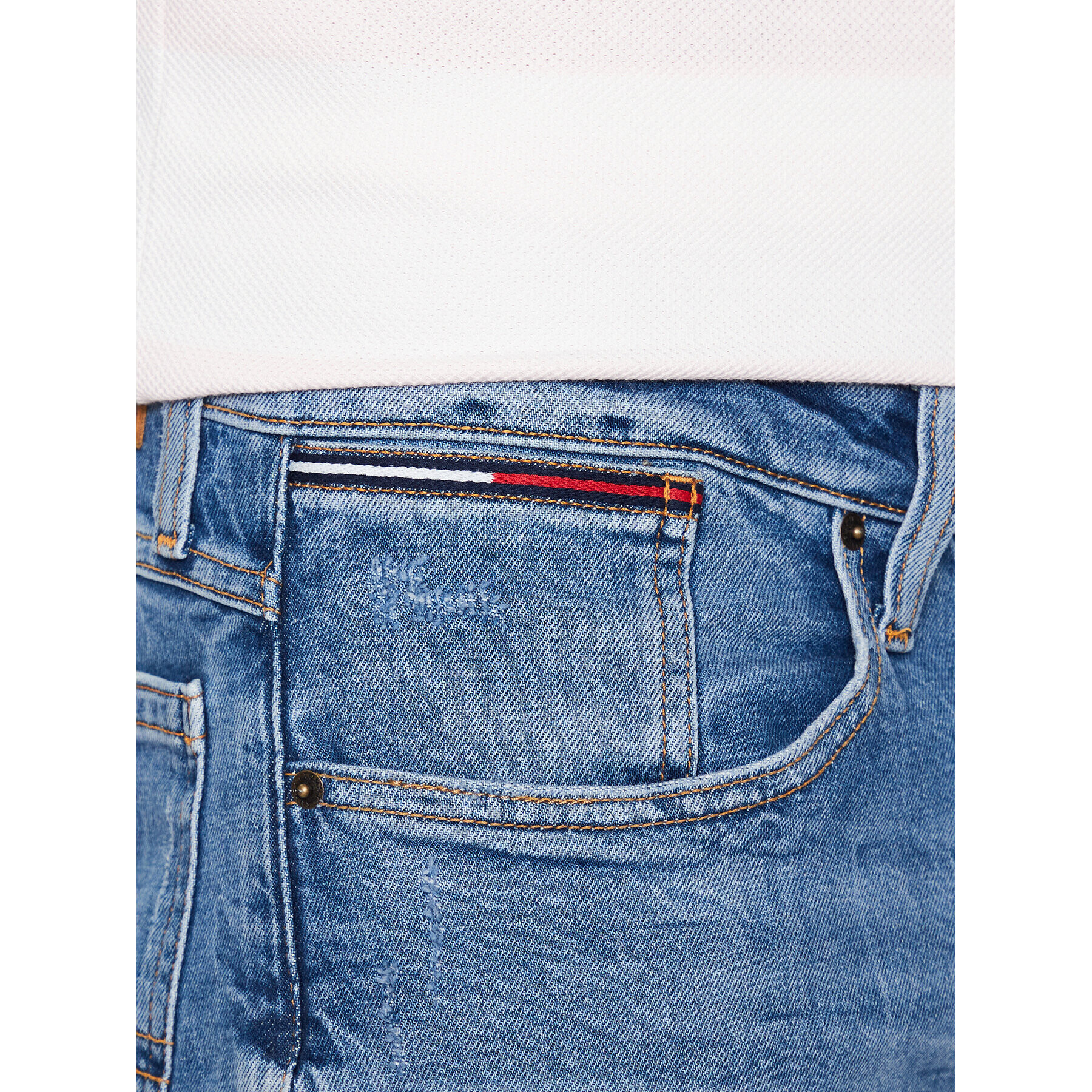 Tommy Jeans Jeans kratke hlače Ronnie DM0DM16148 Modra Relaxed Fit - Pepit.si