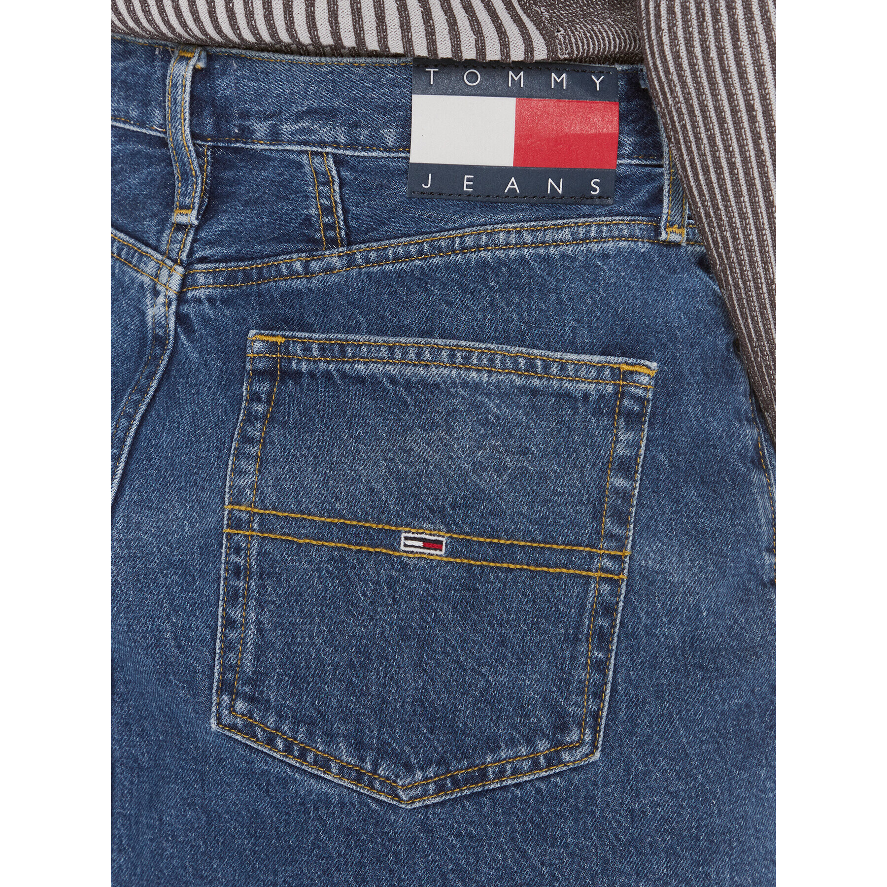 Tommy Jeans Jeans obleka DW0DW17285 Modra Slim Fit - Pepit.si