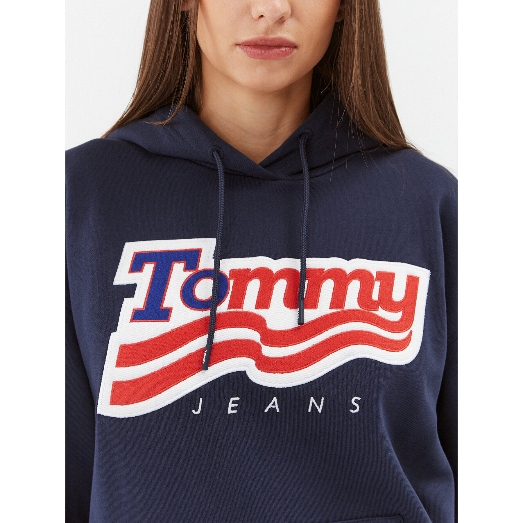 Tommy Jeans Jopa DW0DW17689 Mornarsko modra Relaxed Fit - Pepit.si