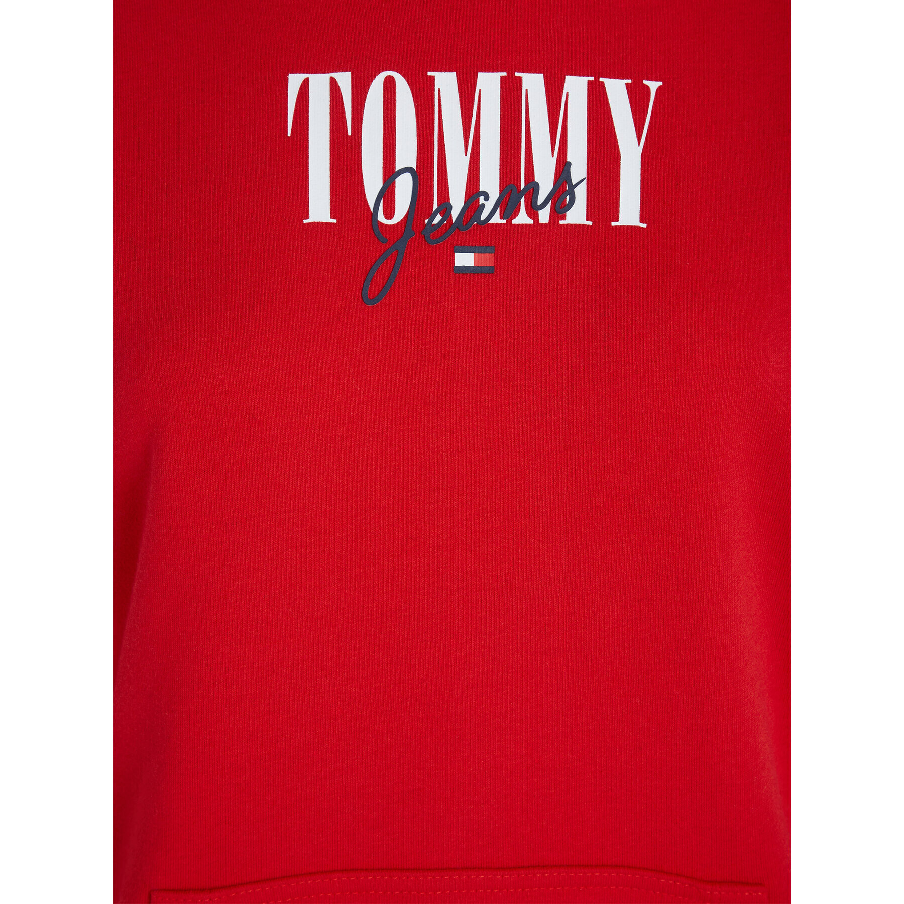 Tommy Jeans Jopa Essential Logo 1+ DW0DW16397 Rdeča Relaxed Fit - Pepit.si