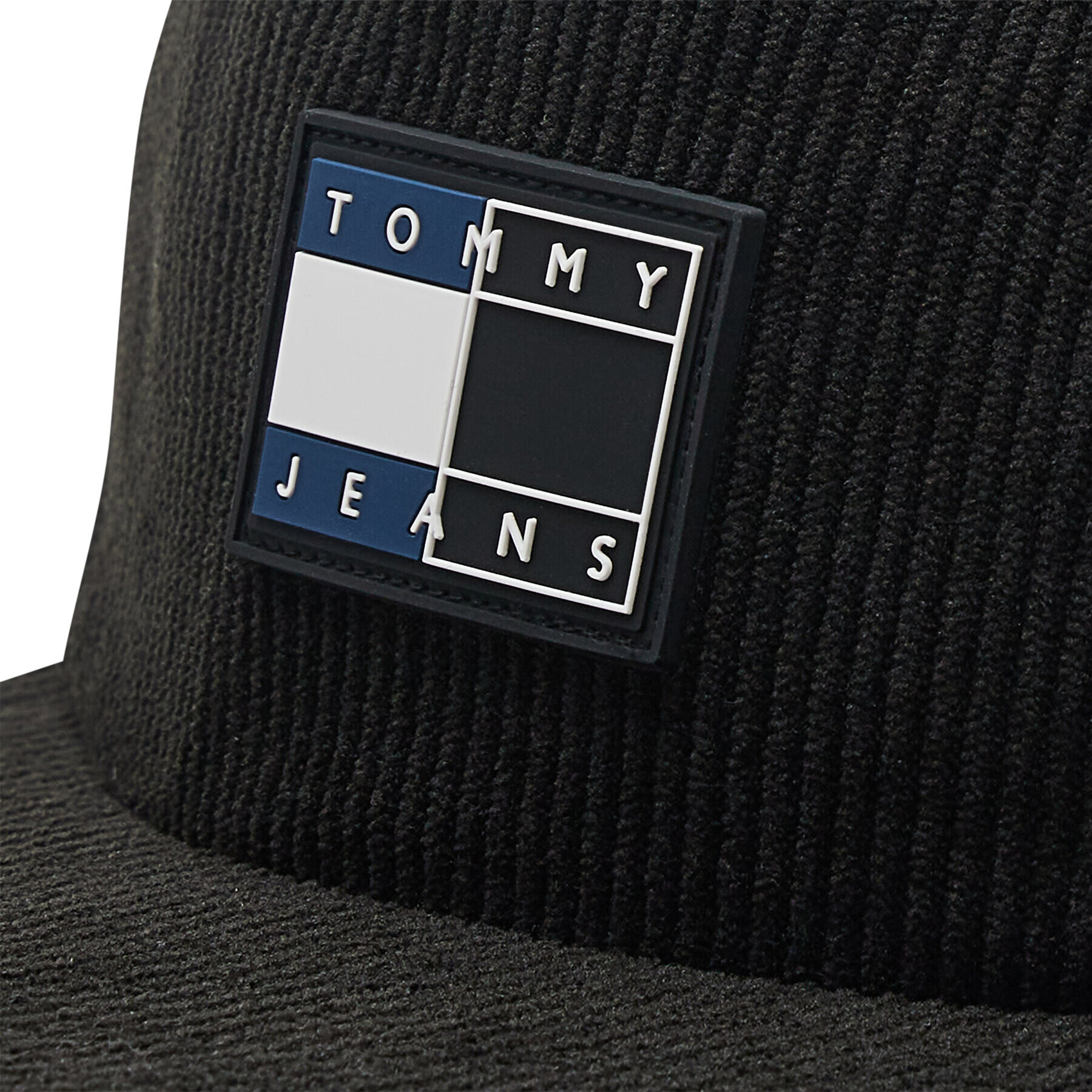 Tommy Jeans Kapa s šiltom Split Logo AM0AM10405 Črna - Pepit.si