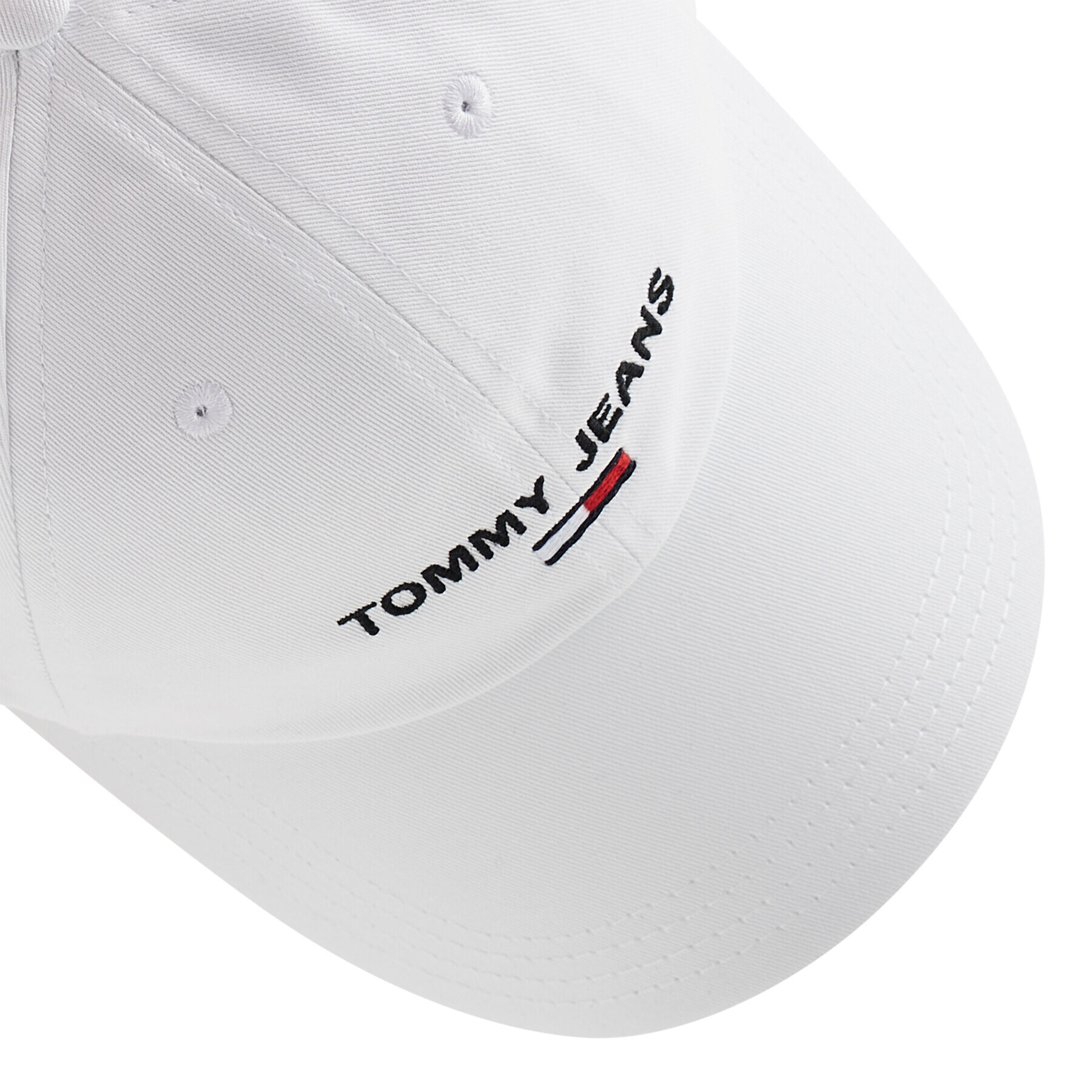 Tommy Jeans Kapa s šiltom Sport AM0AM09575 Bela - Pepit.si