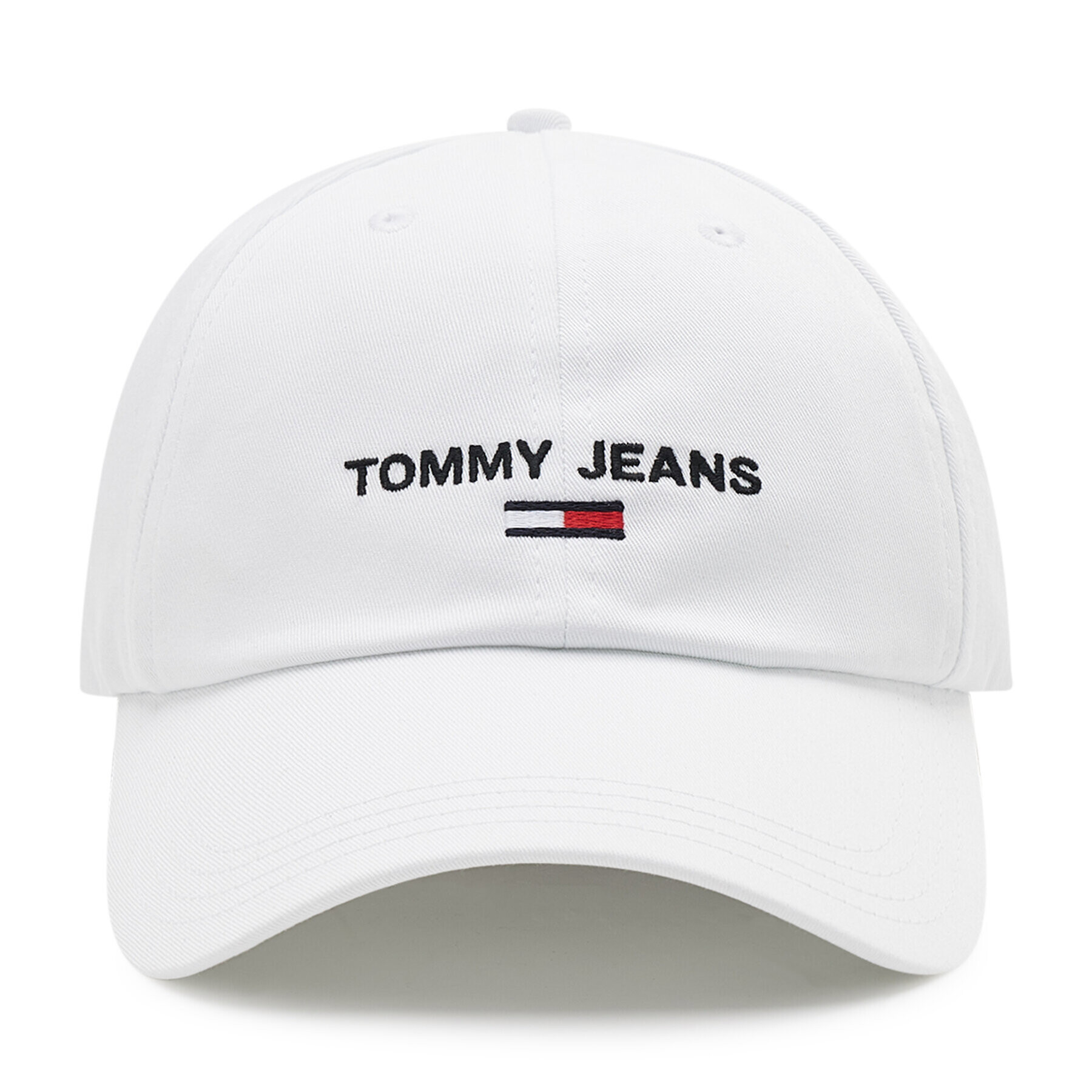 Tommy Jeans Kapa s šiltom Sport AM0AM09575 Bela - Pepit.si