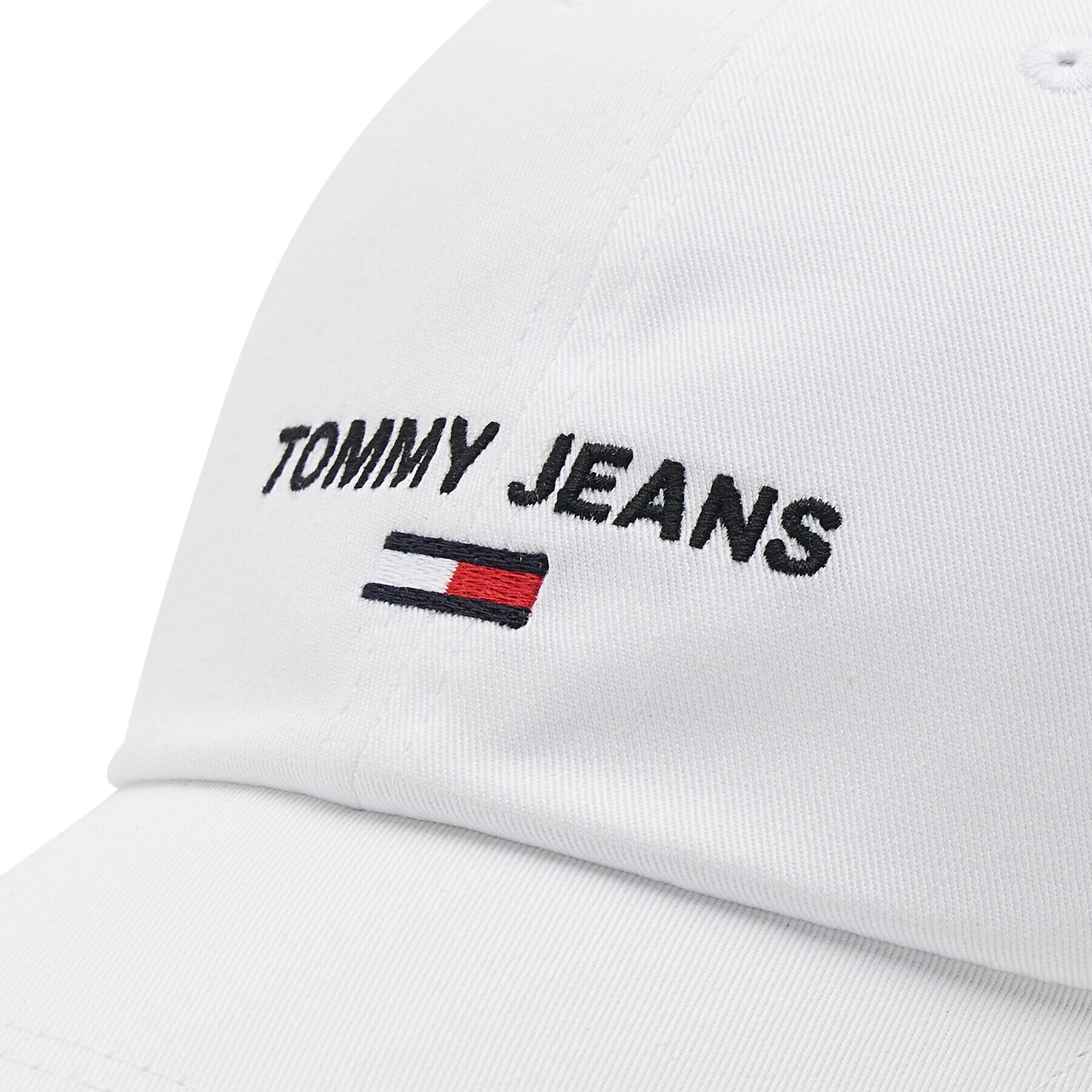 Tommy Jeans Kapa s šiltom Sport AM0AM09575 Bela - Pepit.si