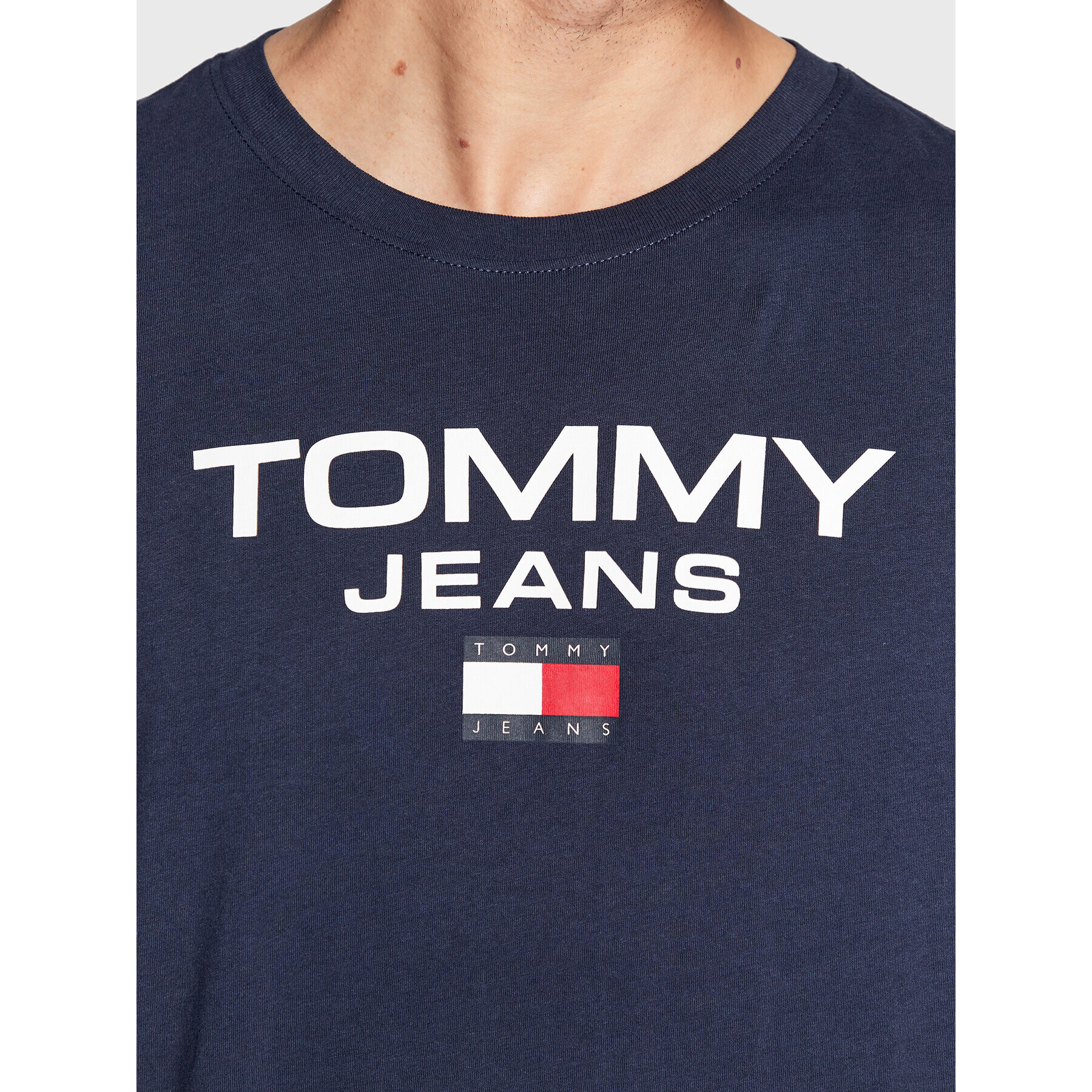 Tommy Jeans Majica z dolgimi rokavi DM0DM15681 Mornarsko modra Regular Fit - Pepit.si