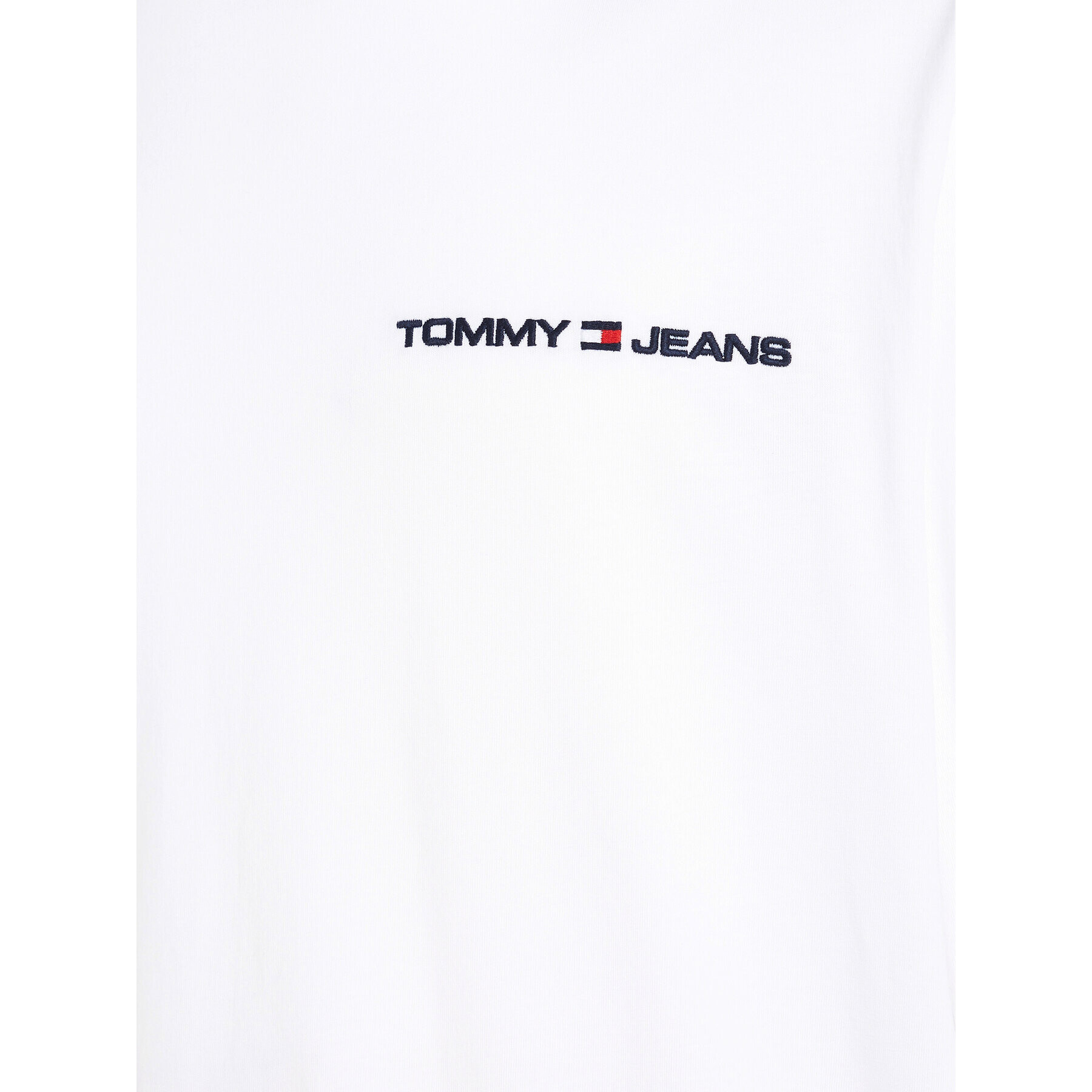 Tommy Jeans Majica z dolgimi rokavi DM0DM16879 Bela Regular Fit - Pepit.si