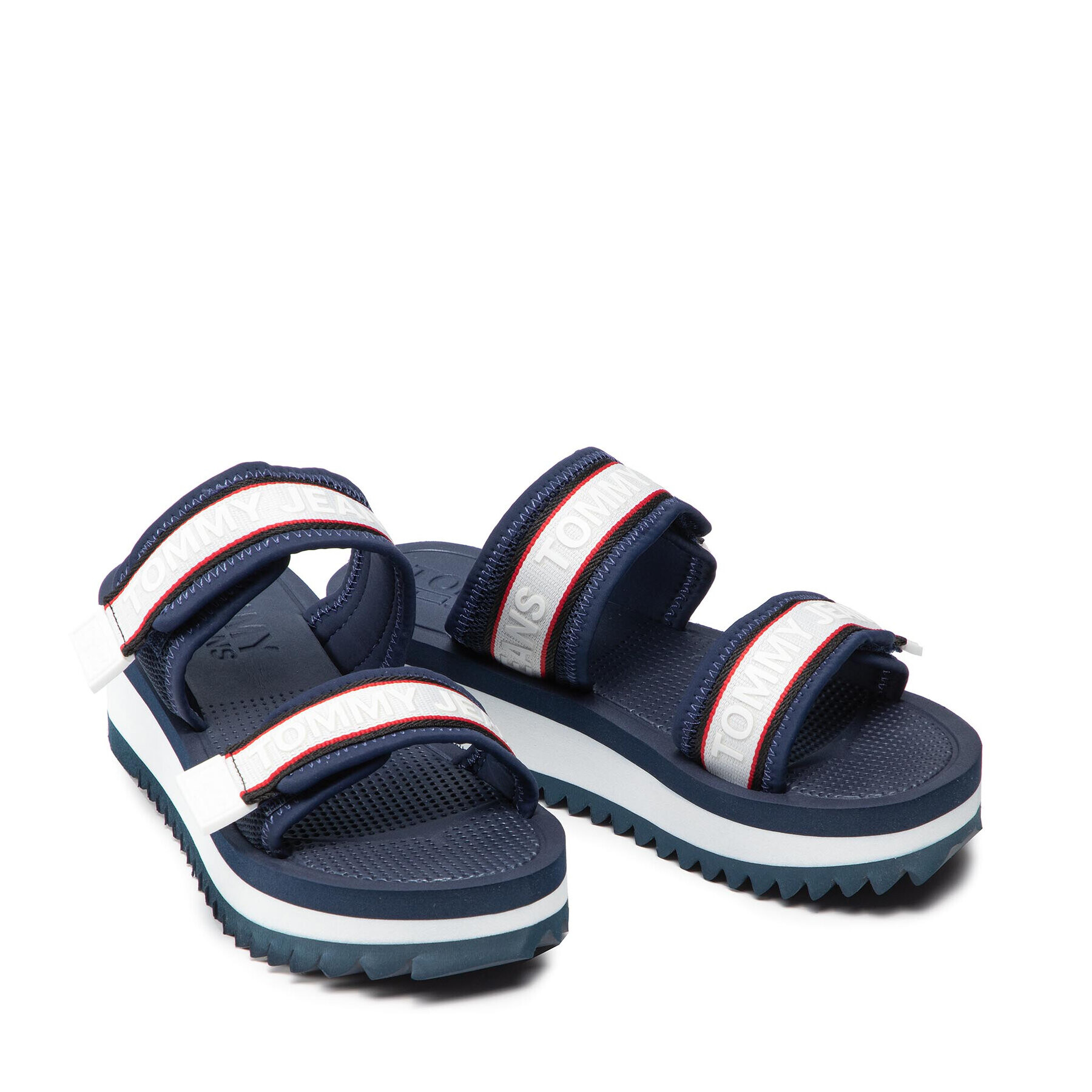 Tommy Jeans Natikači Color Pop Mule Sandal EN0EN01326 Mornarsko modra - Pepit.si