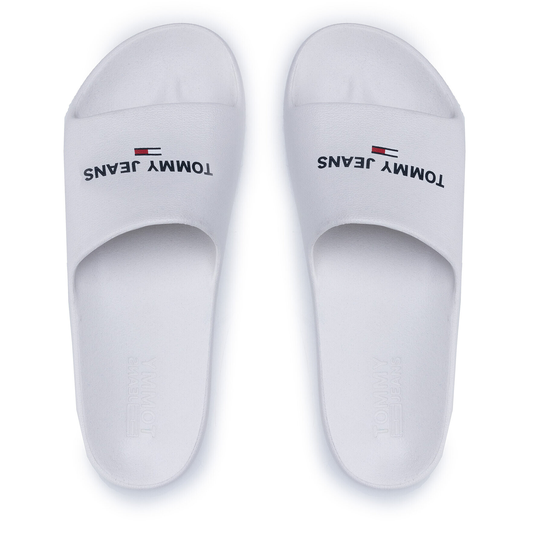 Tommy Jeans Natikači Essential Pool Slide EM0EM00978 Bela - Pepit.si