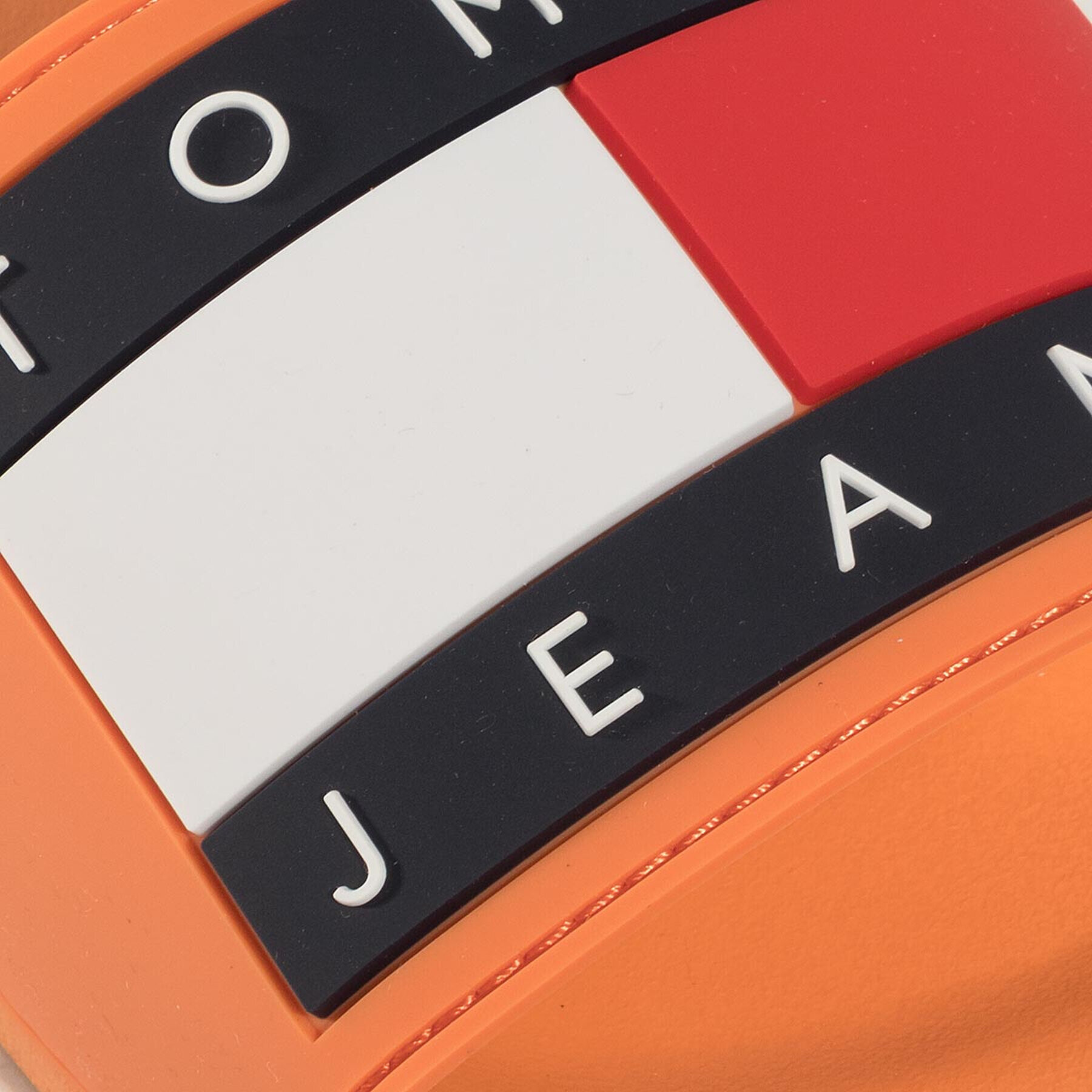 Tommy Jeans Natikači Flag Pool Slide EN0EN00474 Oranžna - Pepit.si