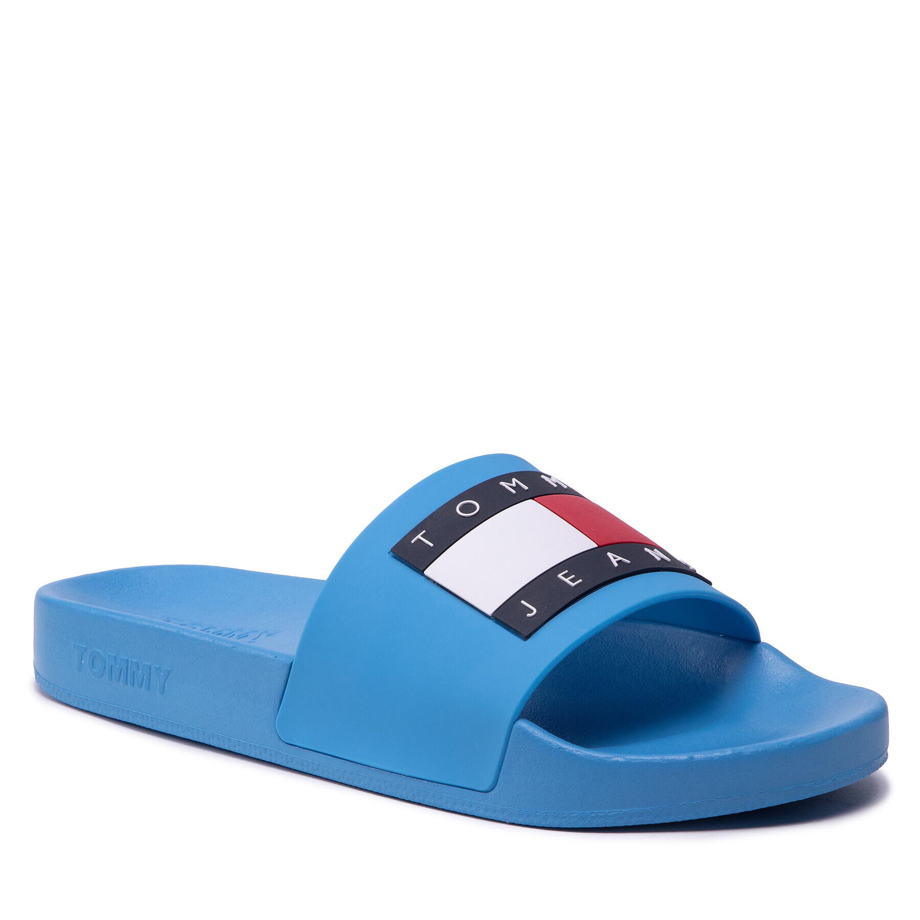 Tommy Jeans Natikači Flag Pool Slide EN0EN01889 Modra - Pepit.si