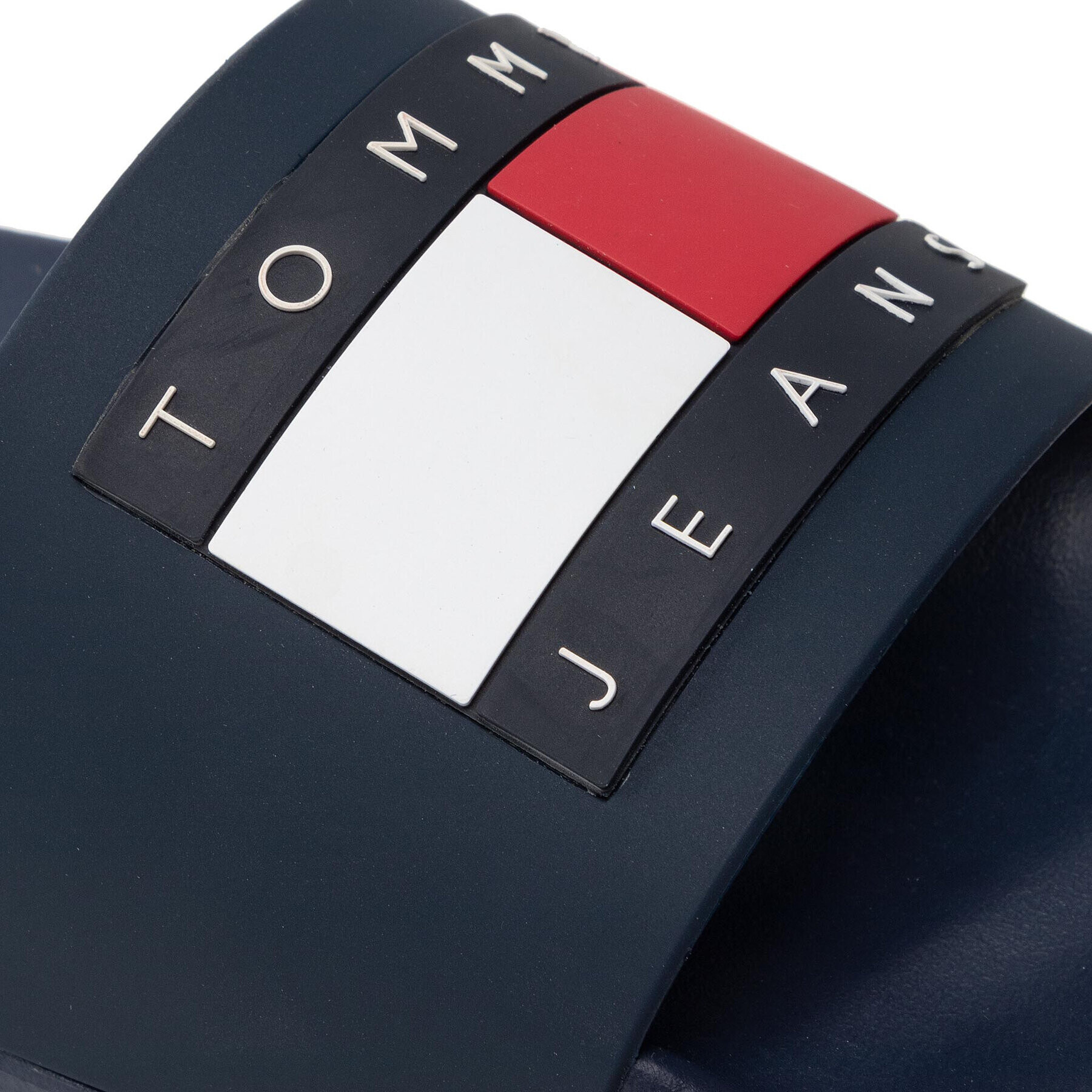 Tommy Jeans Natikači Flag Pool Slide EN0EN01889 Mornarsko modra - Pepit.si