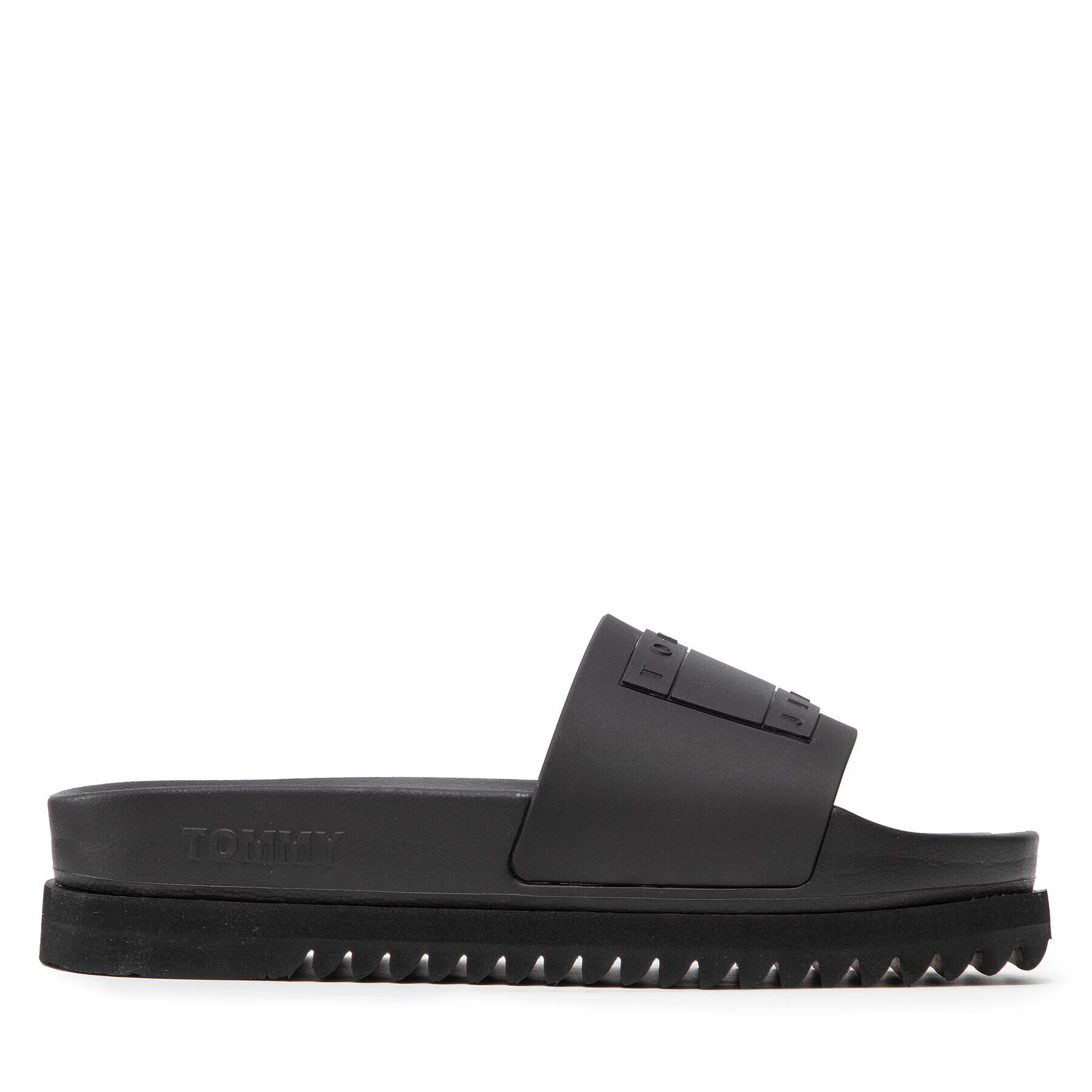 Tommy Jeans Natikači Flatform Pool Slide EN0EN01820 Črna - Pepit.si