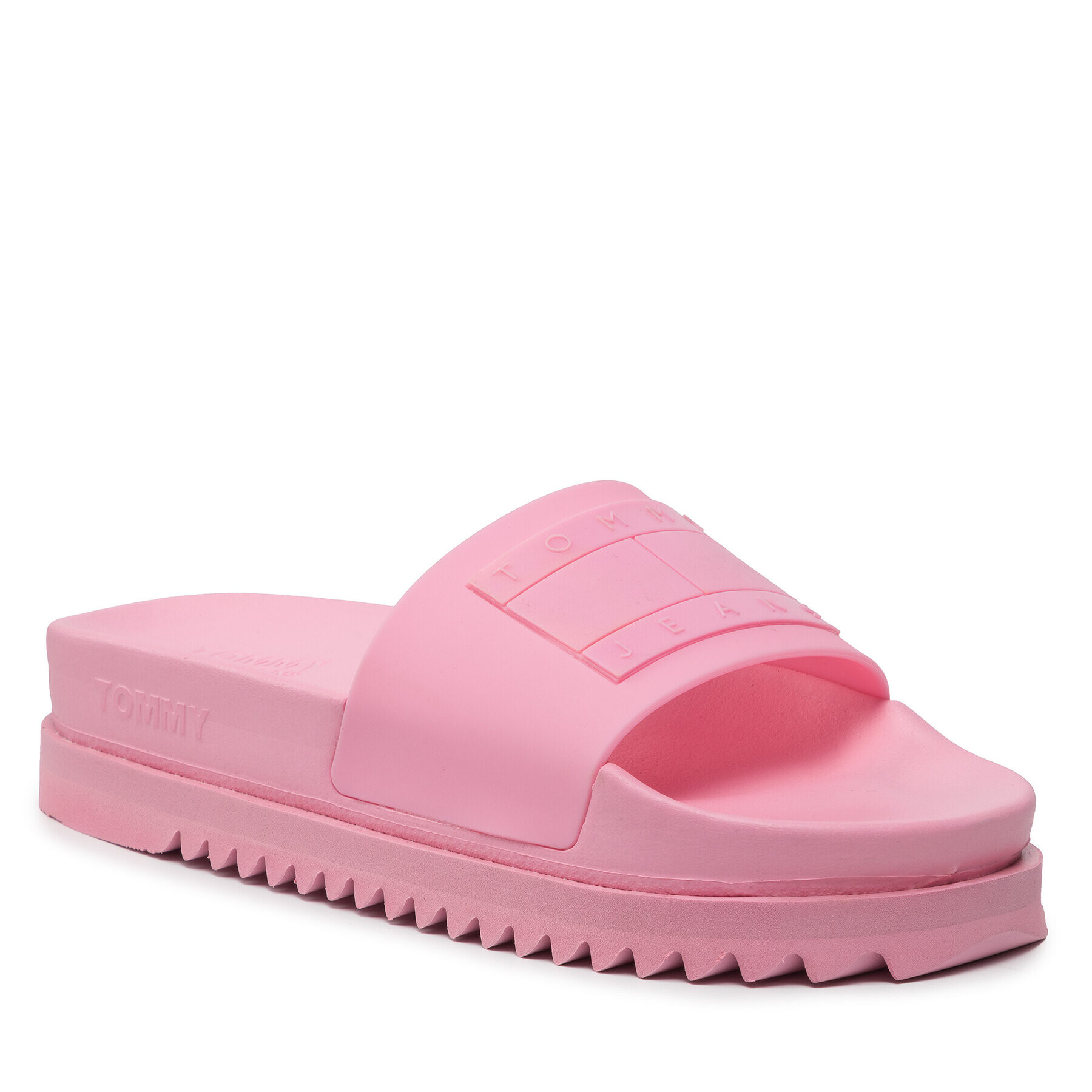 Tommy Jeans Natikači Flatform Pool Slide EN0EN01820 Roza - Pepit.si