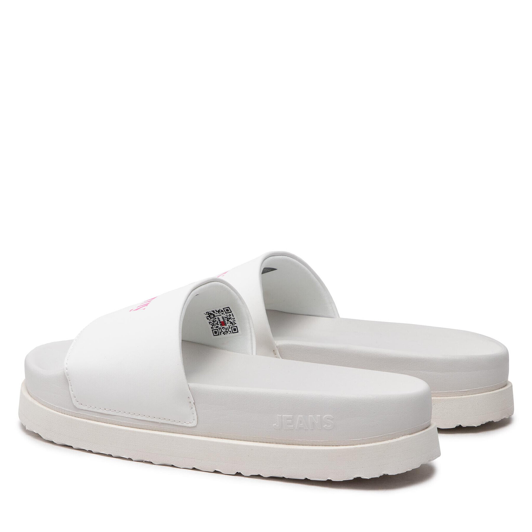 Tommy Jeans Natikači Flatform Pool Slide EN0EN01901 Bela - Pepit.si