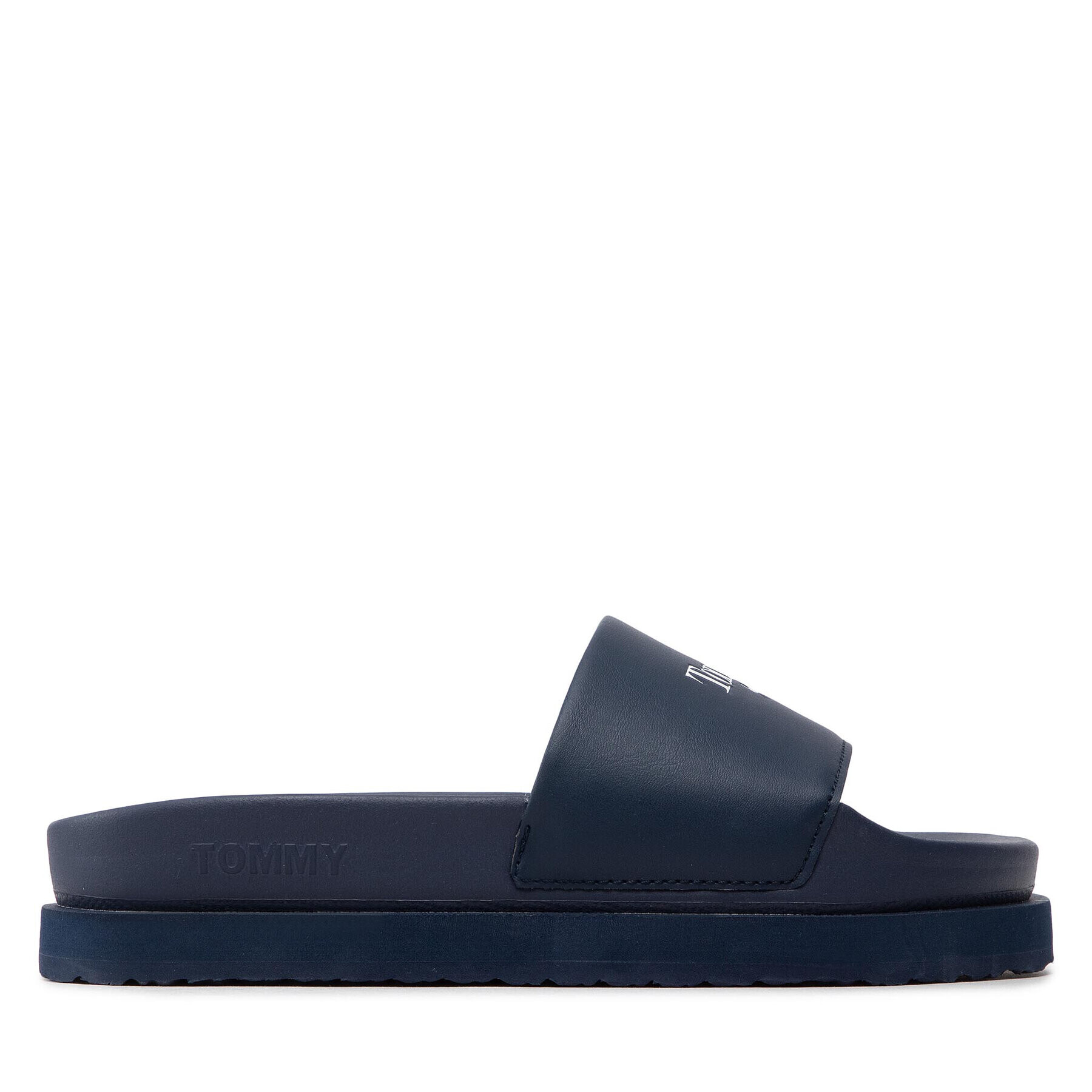 Tommy Jeans Natikači Flatform Pool Slide EN0EN01901 Mornarsko modra - Pepit.si