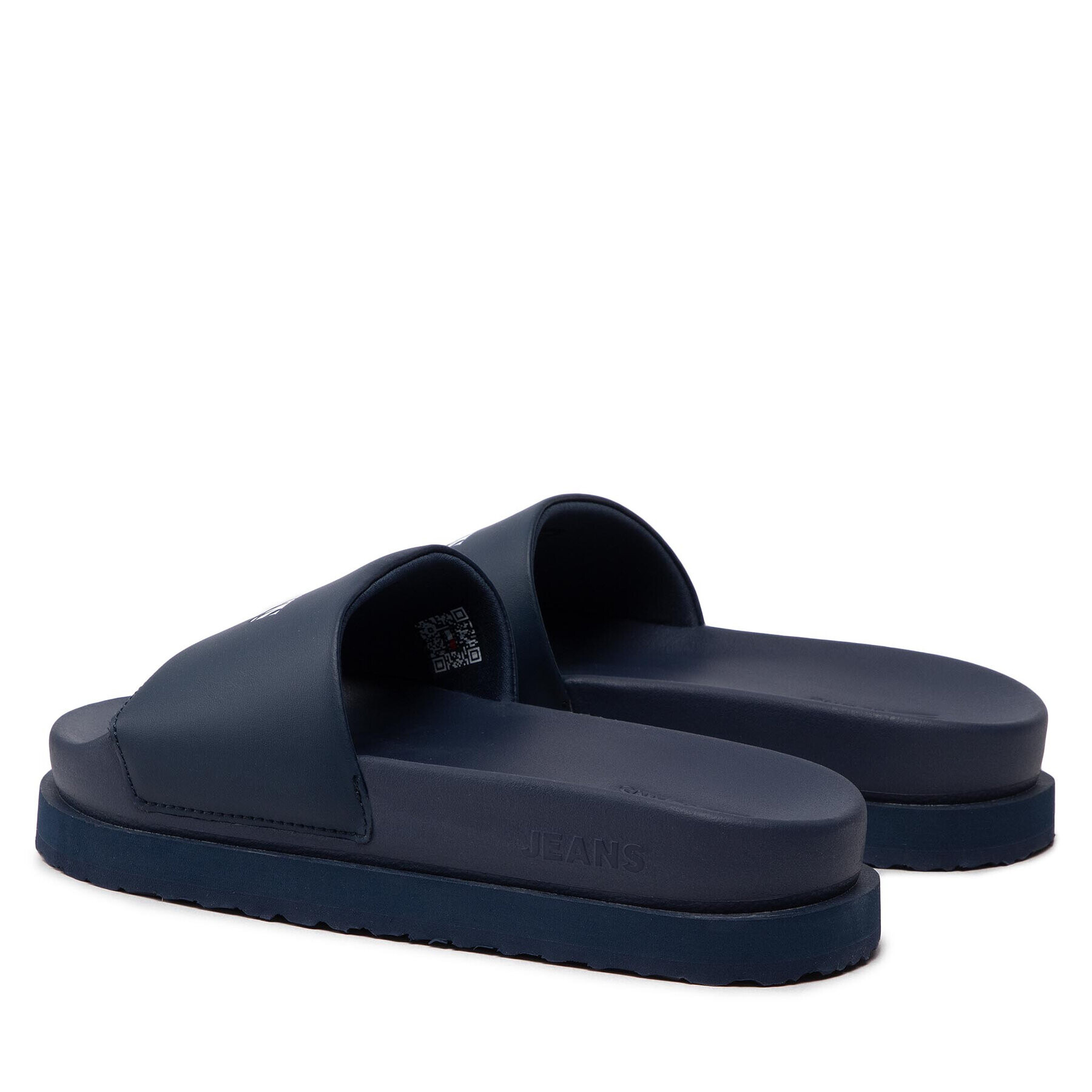 Tommy Jeans Natikači Flatform Pool Slide EN0EN01901 Mornarsko modra - Pepit.si