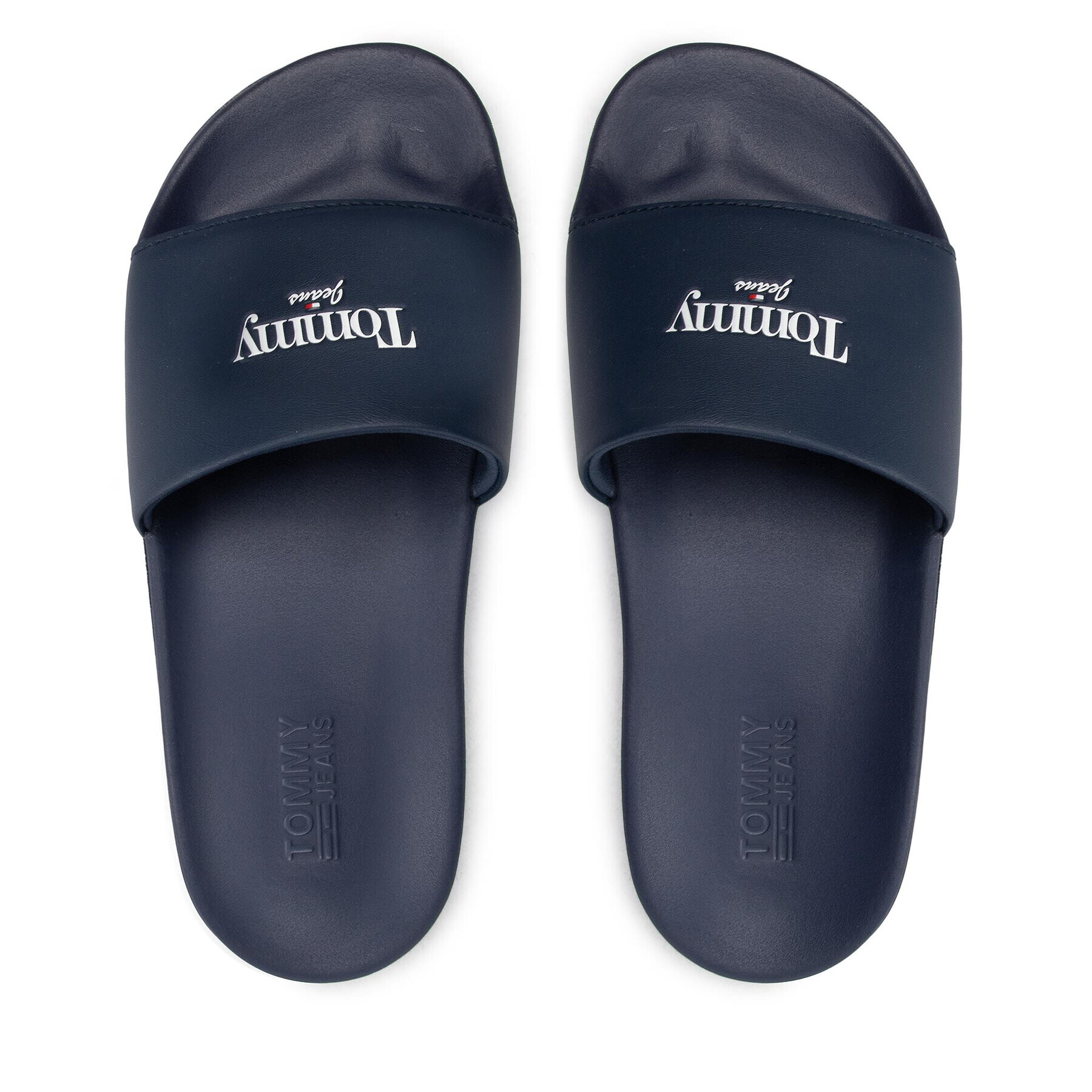 Tommy Jeans Natikači Flatform Pool Slide EN0EN01901 Mornarsko modra - Pepit.si